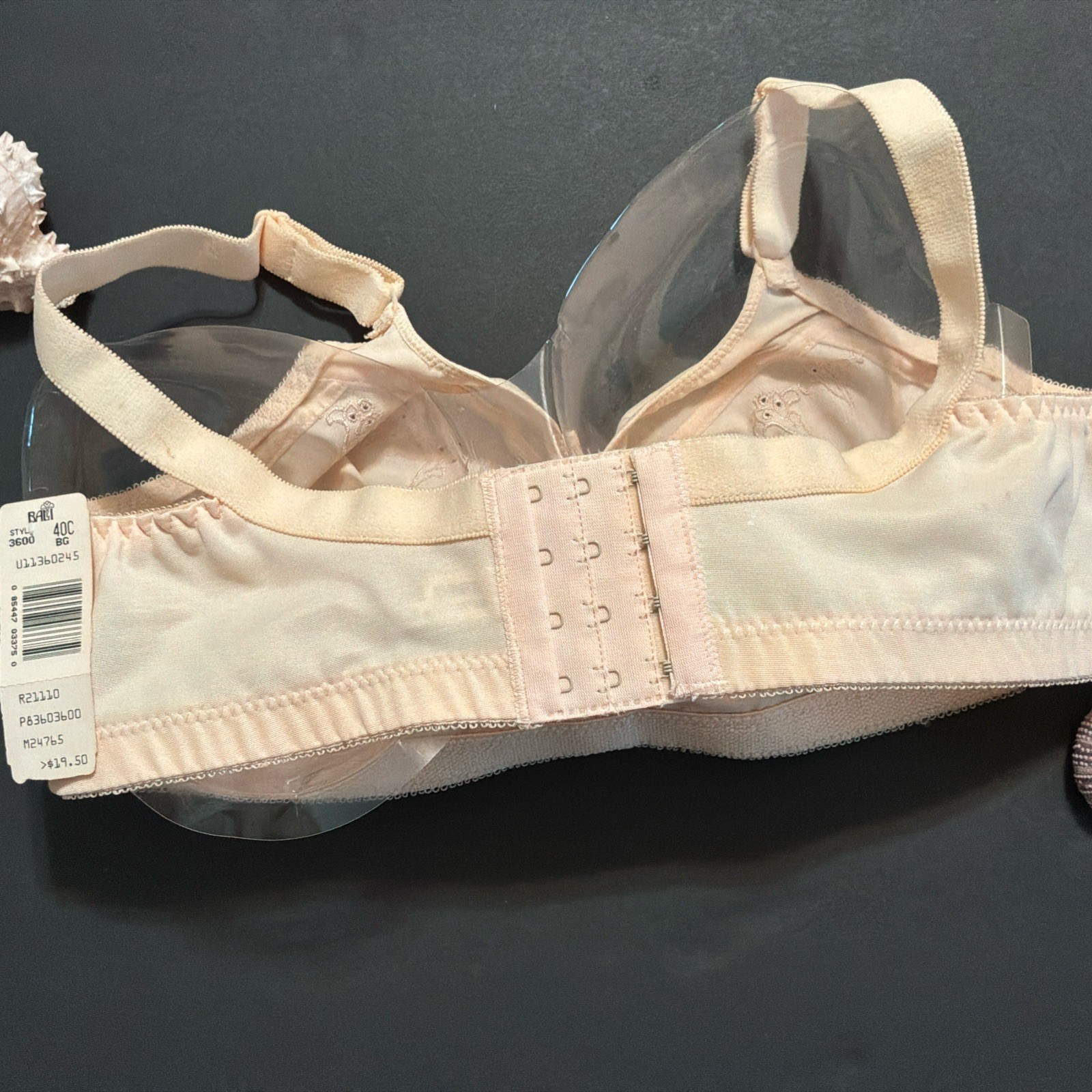 Vtg Bali 40C SoftCup NOWIRE Beige Bra Union Made USA NWT Original Tag Attached