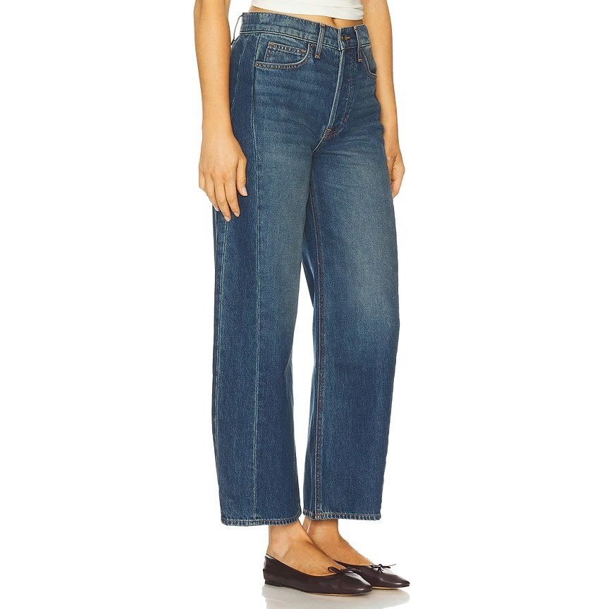 Veronica Beard Ryder Barrel Jeans Size 30 Balloon Equinox Blue Medium Wash NWT