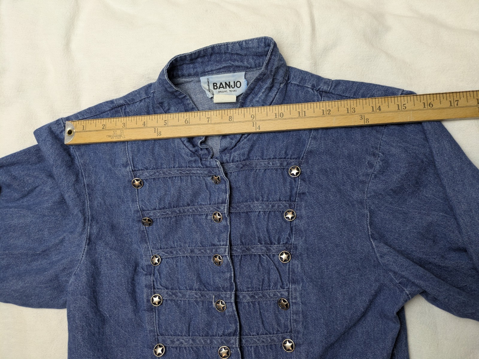 Vintage BANJO Western Shirt Long Sleeve Women’s Size Small Texas Star Buttons