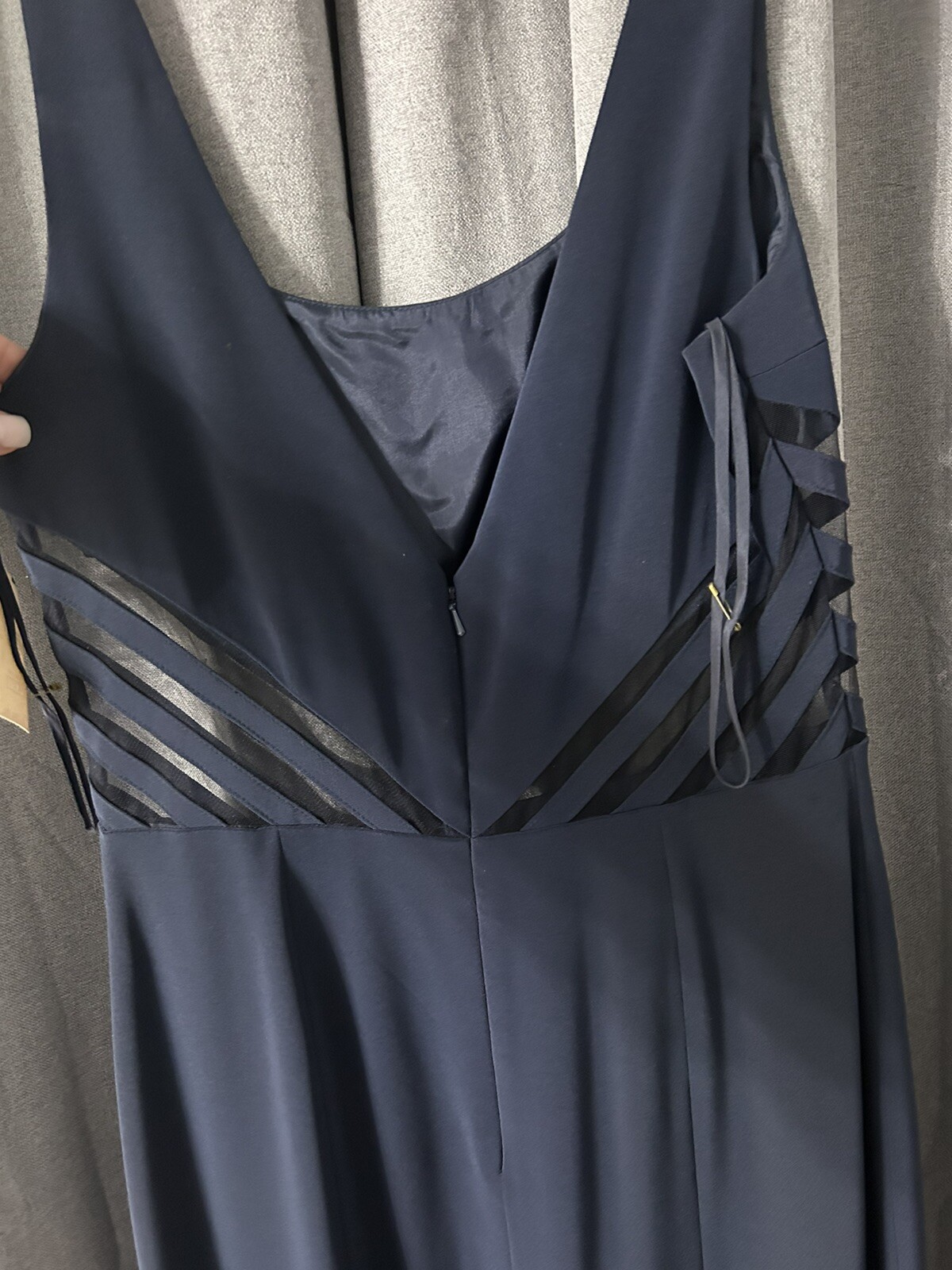 Vintage Niteline Della Roufogali Gown Womens Navy Size 10 NWT