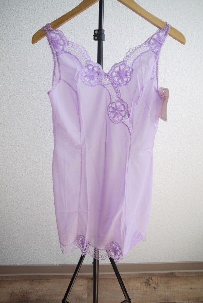 Negligee GDR women VEB knitted fashion vintage nightgown underskirt underskirt
