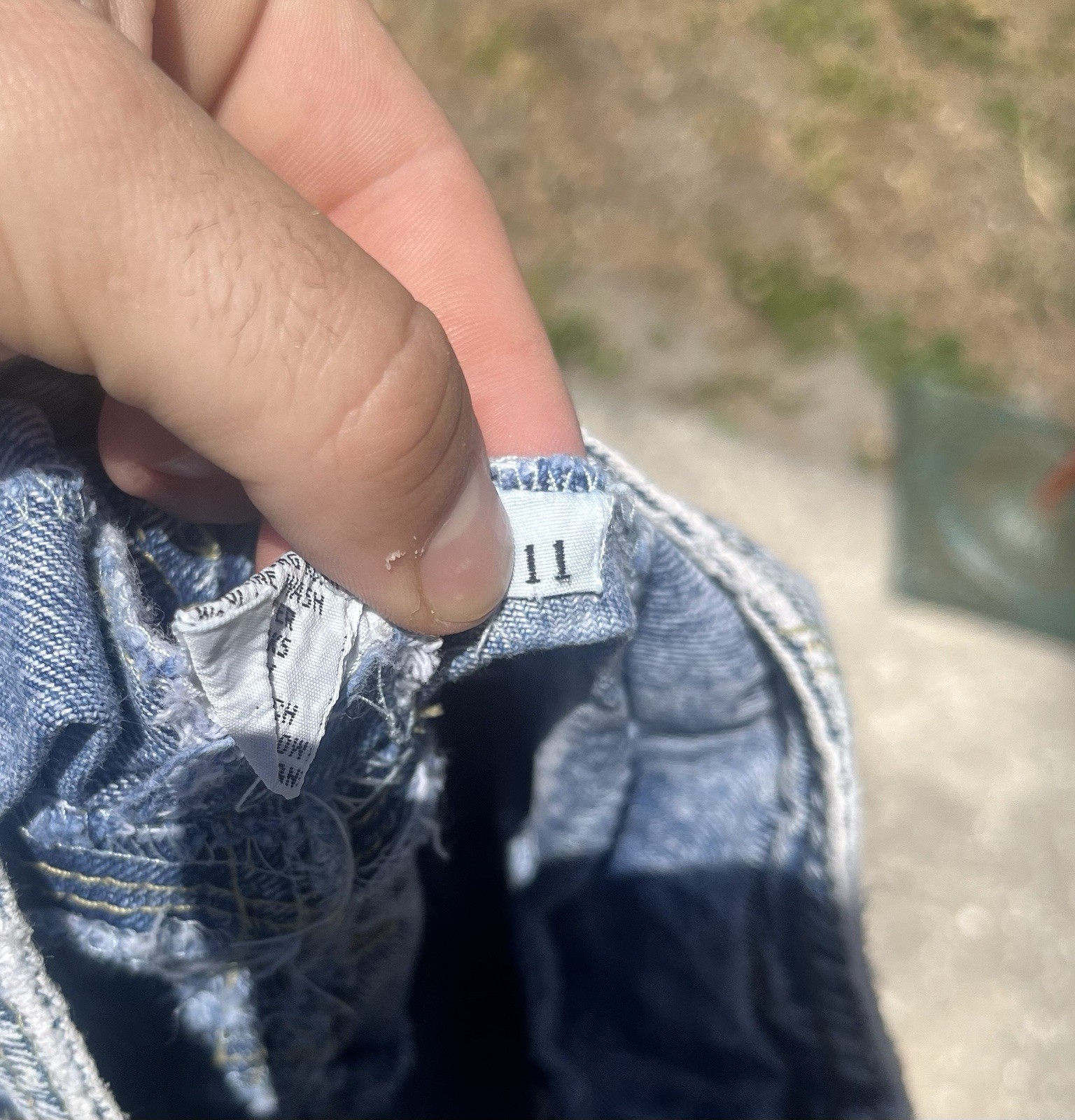 Bugle Boy Vintage Buckle Back Womens Jeans Sz 11 Made Hong Kong 90s