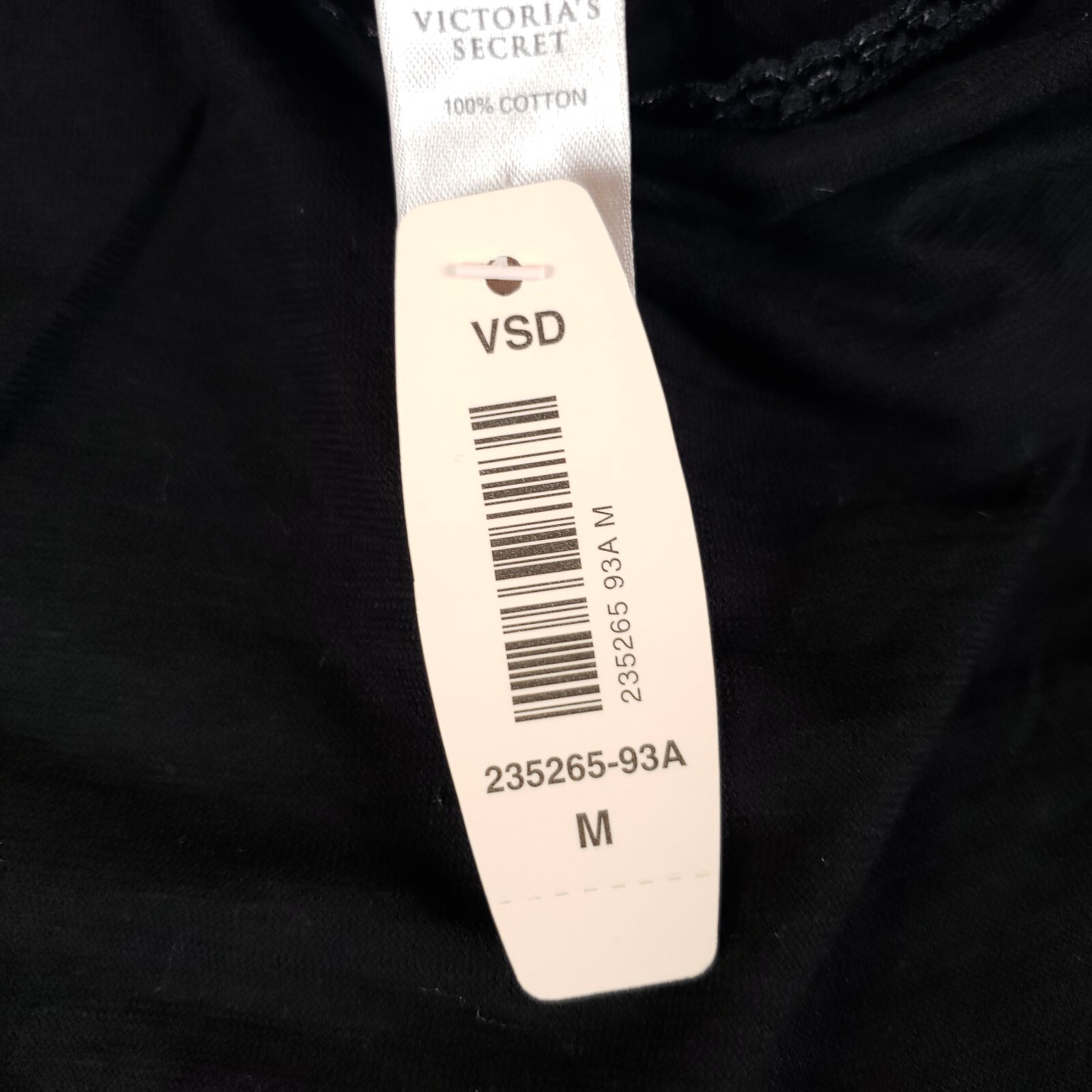 Vtg Victorias Secret Hi Leg Panty Medium 100% Cotton Eyelet Trim 2008 NWT