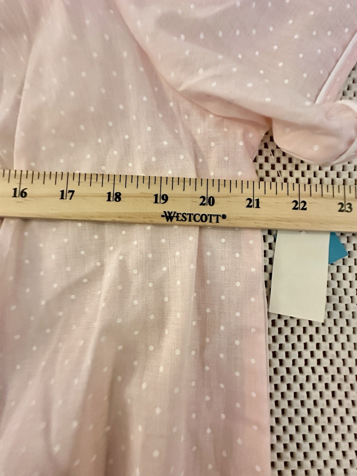 VTG Patio Dress Nightgown Sleep Robe L 8/10 Tradwife Pink Polka Dot Embroidered