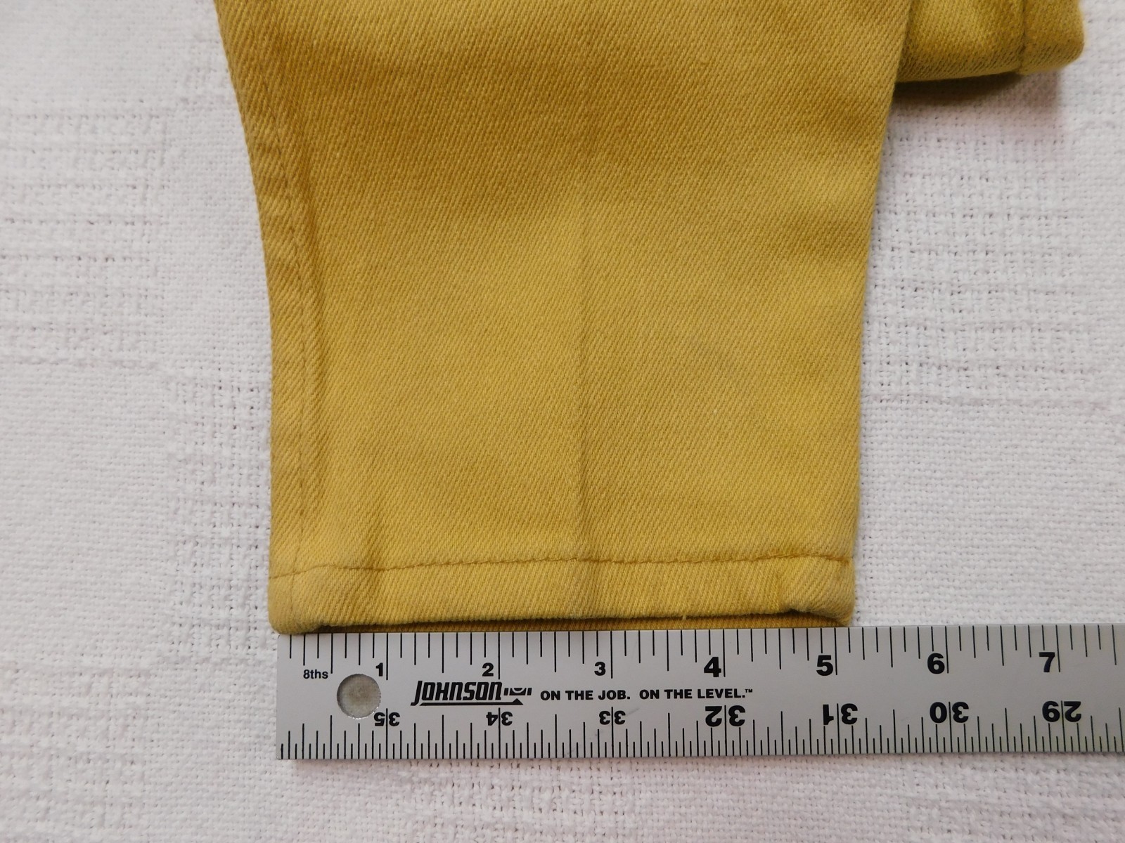Vtg La Flamme Paris New York High Waist Jeans Womens 5 Yellow Deadstock 70s-80s