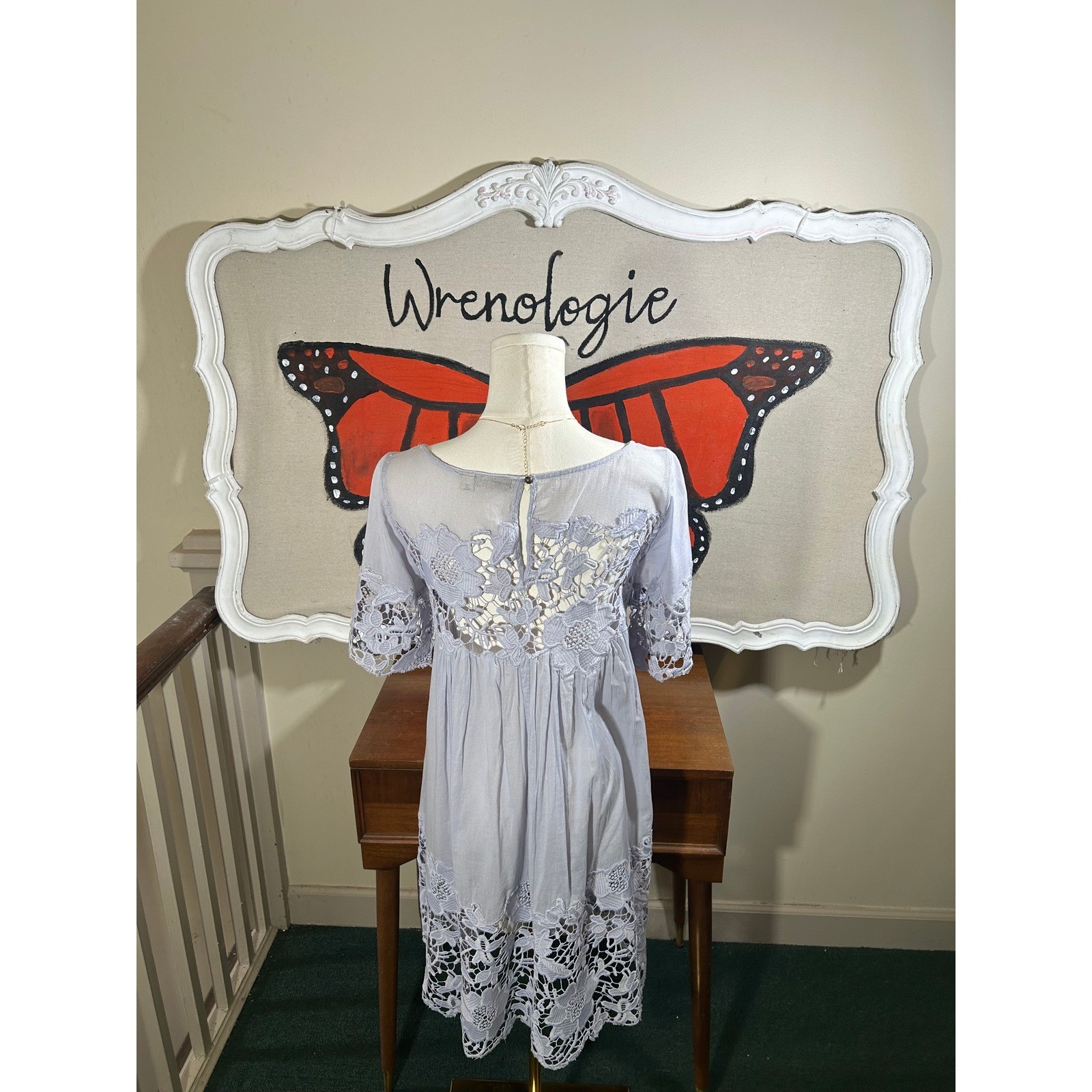 Anthropologie Holding Horses Magnolia Lace Dress | Lilac Lace Swing Dress|Size 4