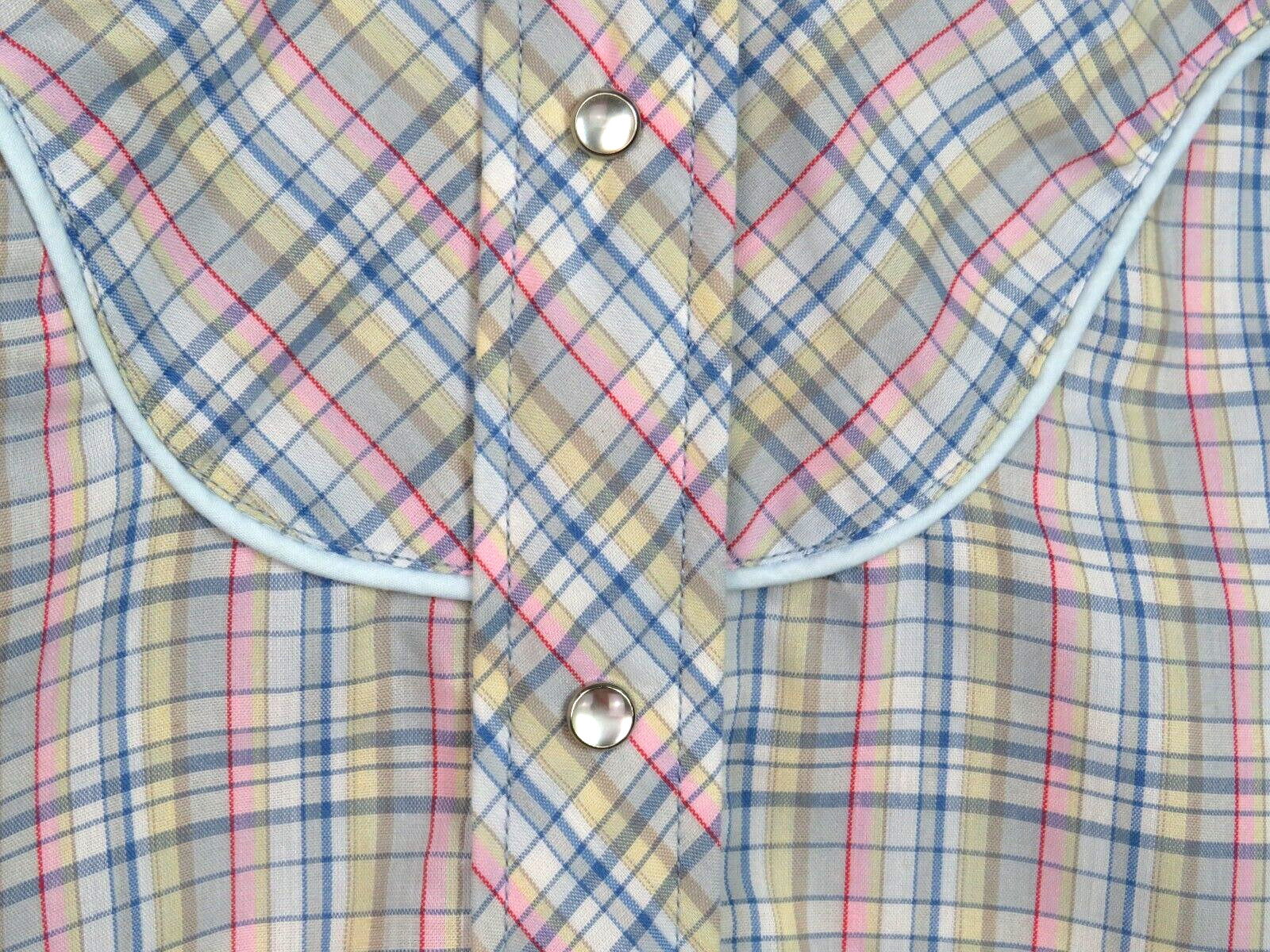 VTG 1960s 70s STAGE WEST BY PRIOR WOMEN’S WESTERN SHIRT PEARL SNAPS ROCKABILLY