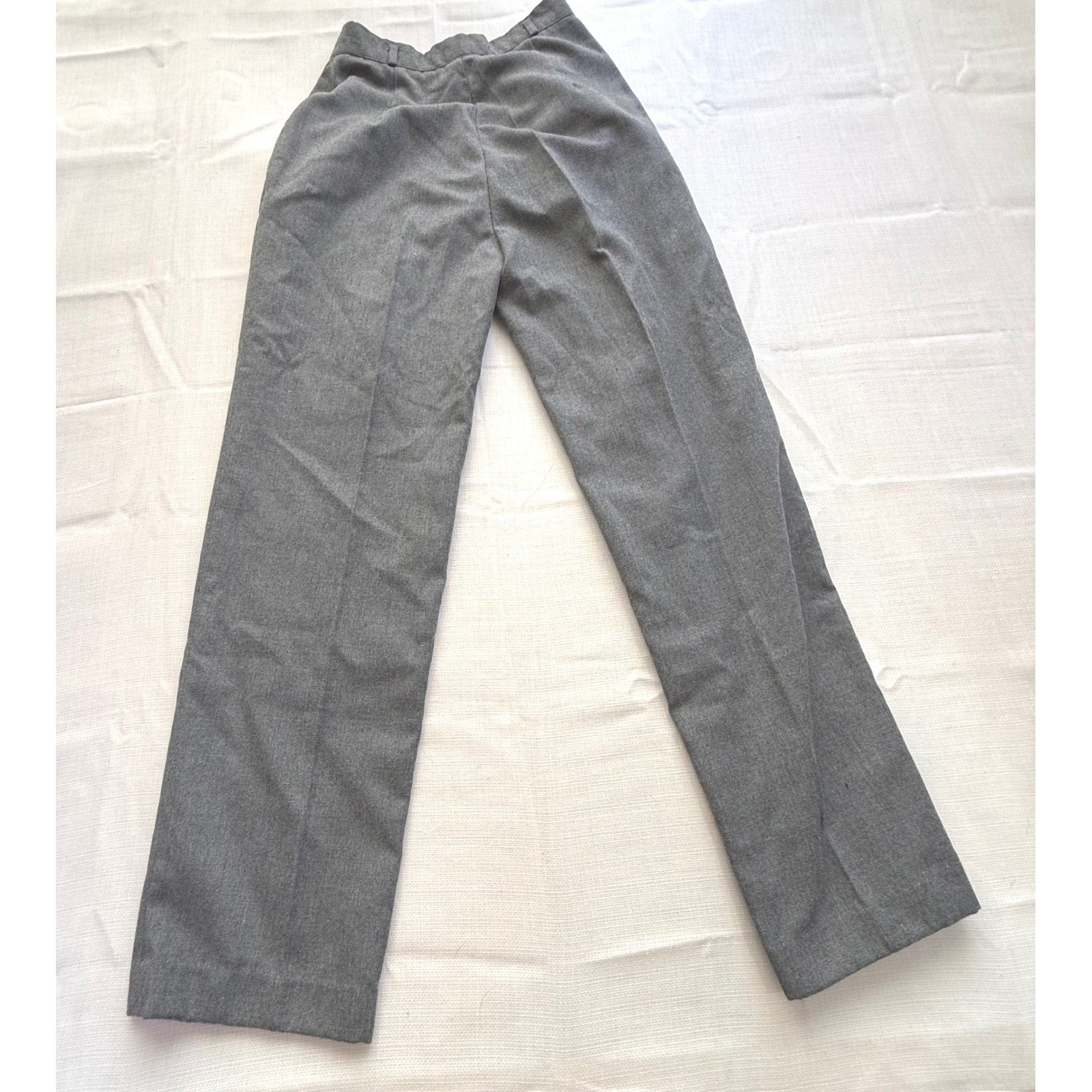 Headliners Vintage 90s Heather Grey Pleated High Waisted Trousers Size 9/10
