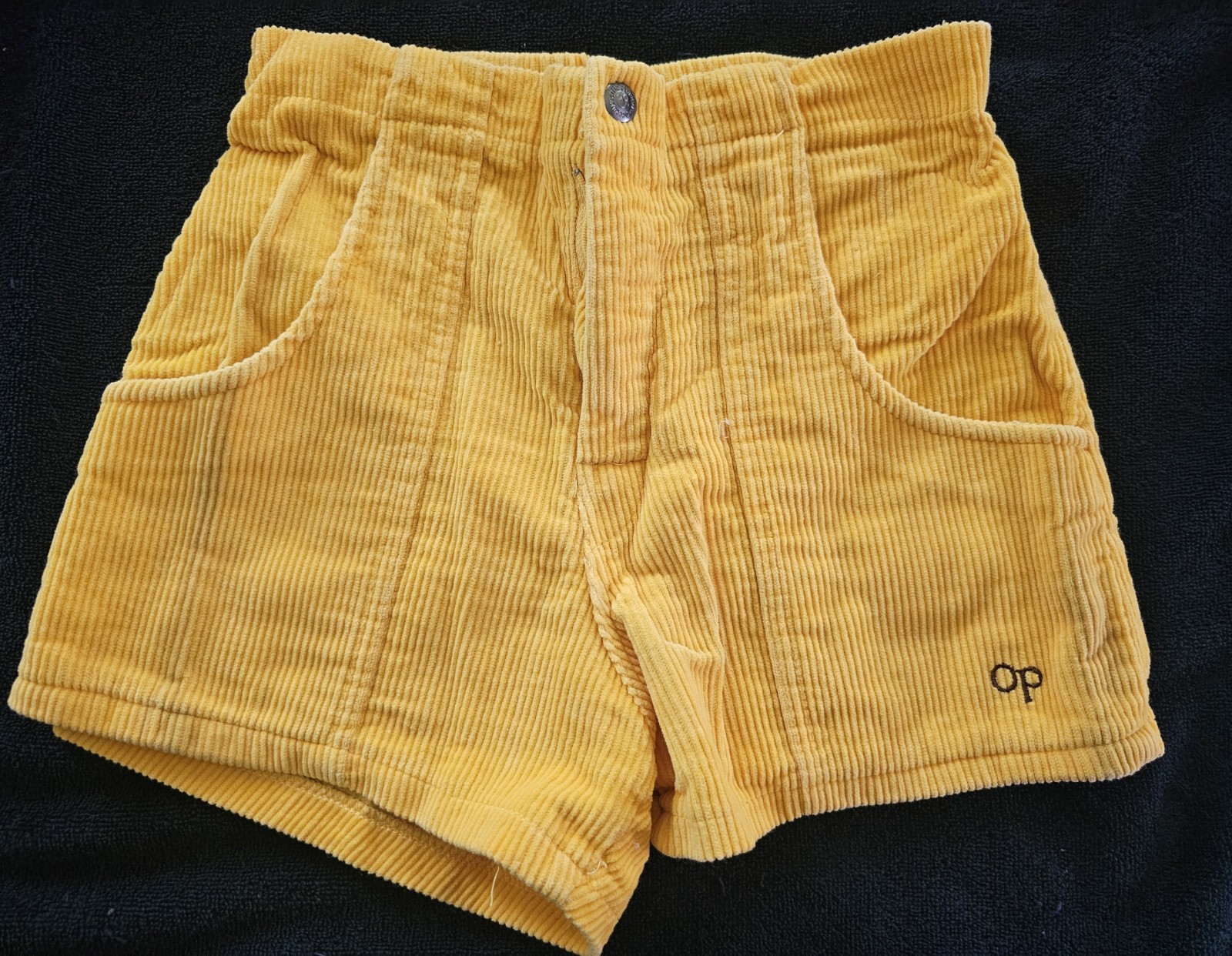 VTG 80s Ocean Pacific Orange Corduroy Women’s Shorts Size 26