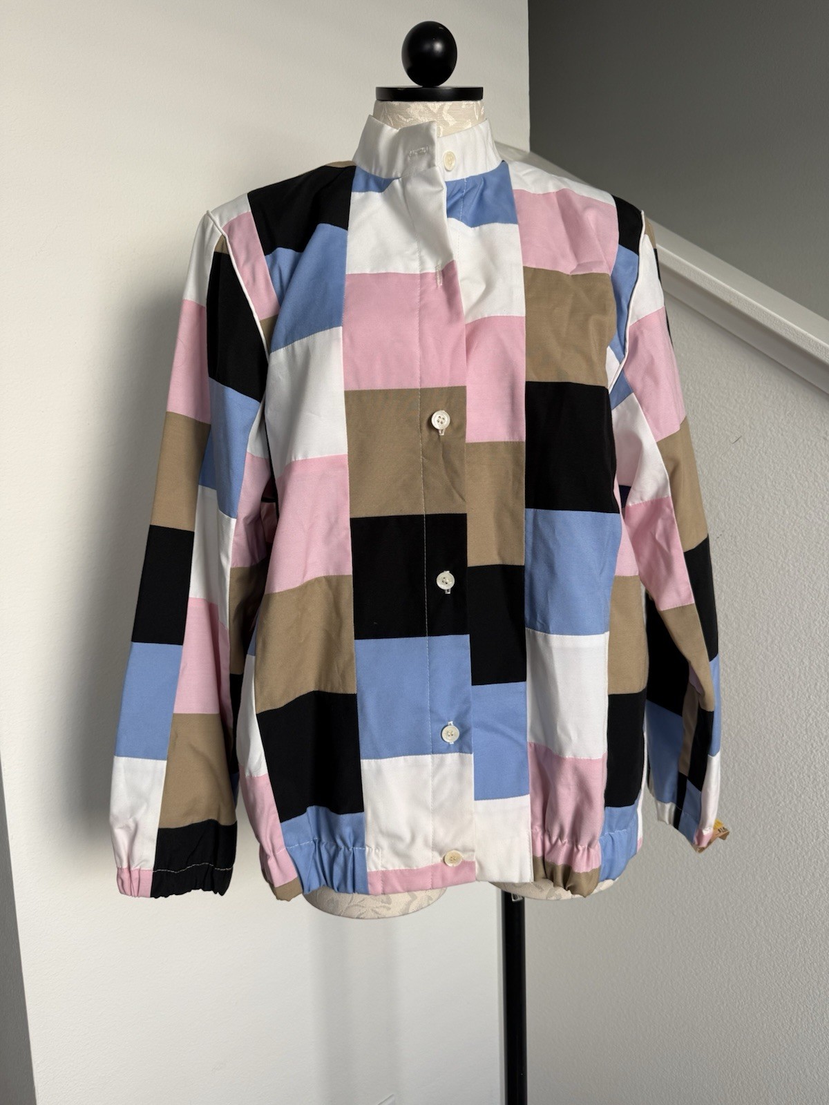 NWT Vintage Marguerite Rubel San Francisco Patchwork Jacket Coat Large XL 16 USA