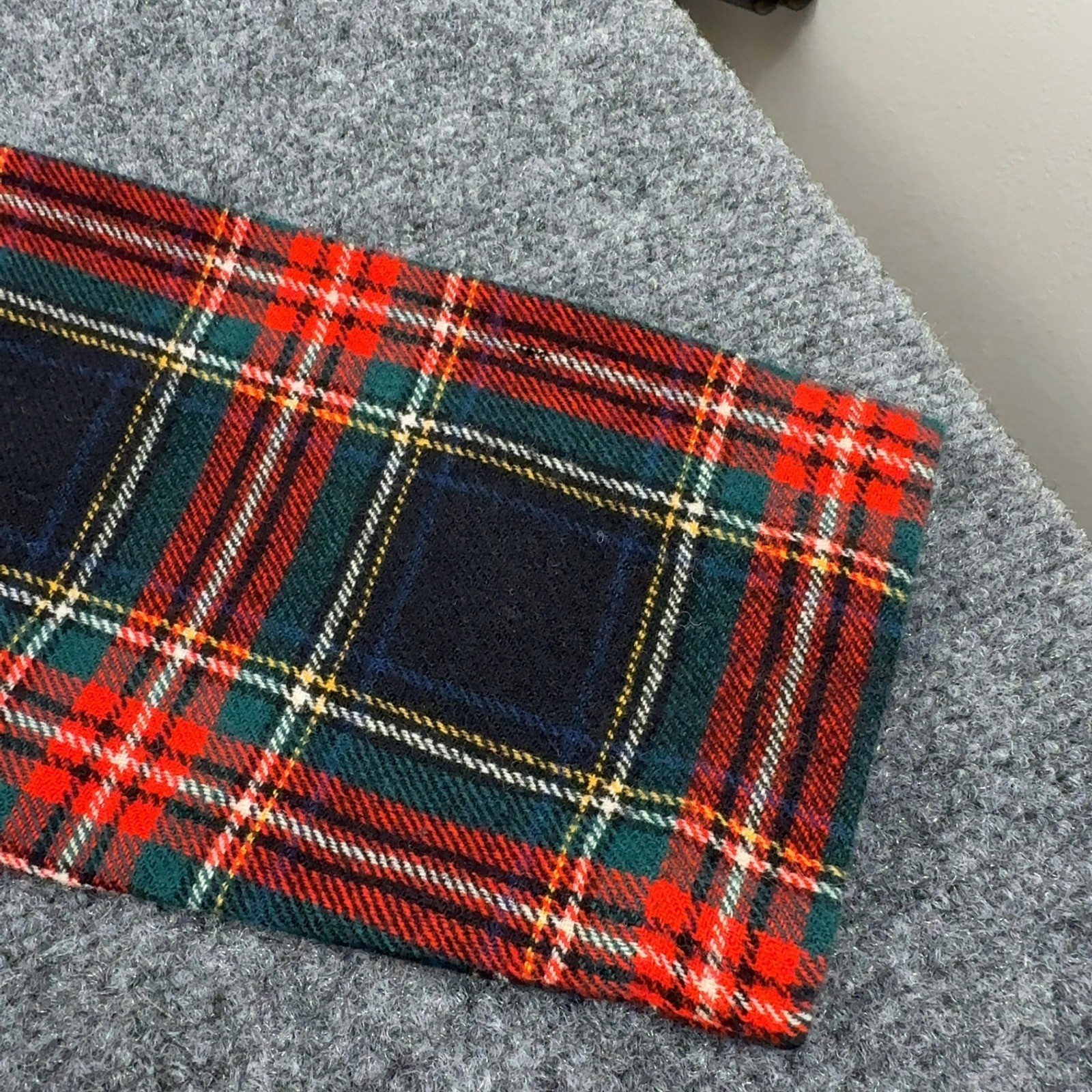 Vintage Pendleton Robe Women M Multicolor Virgin Wool Plaid Belted Long Classic