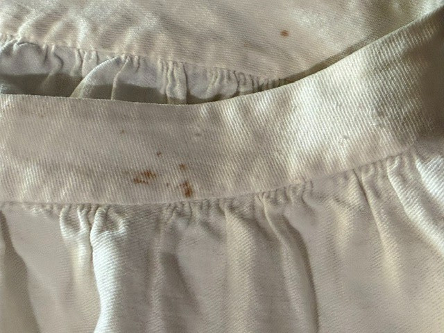 VTG Edwardian bloomers split drawers cotton long legs waist 25-26″ Unique
