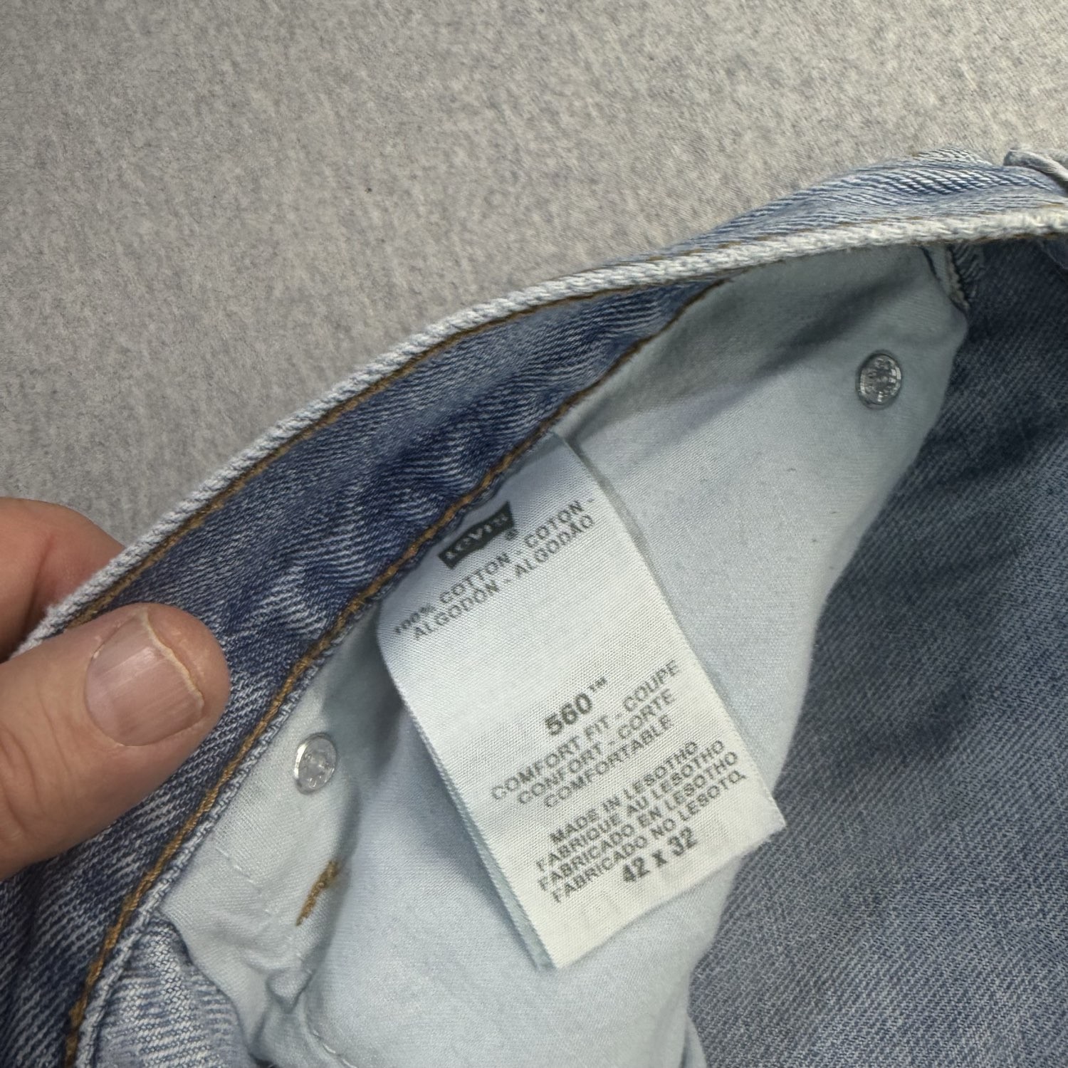 Levi’s 560 Men’s Jeans 42×32 Blue Loose Fit Tapered Leg