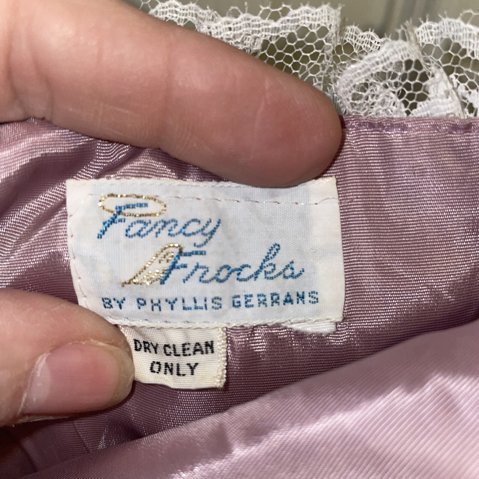 Vtg purple Fancy Frocks Phyllis Gerrans Southern Belle Victorian Dress 8?READ