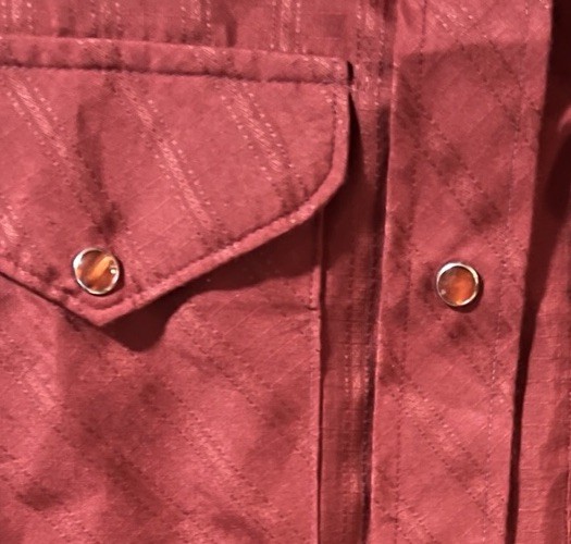 Vintage Miller Western Wear Womens / Juniors Red Snap Shirt 11/12