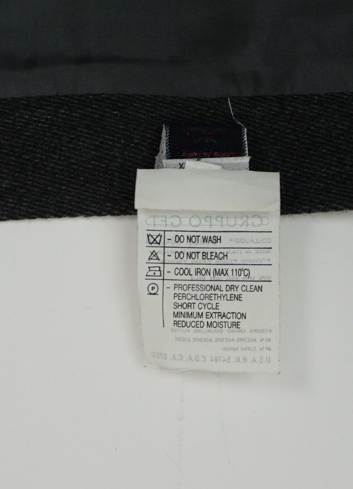 vintage 1990s SKIRT hungaro solo donna paris grey wool size M