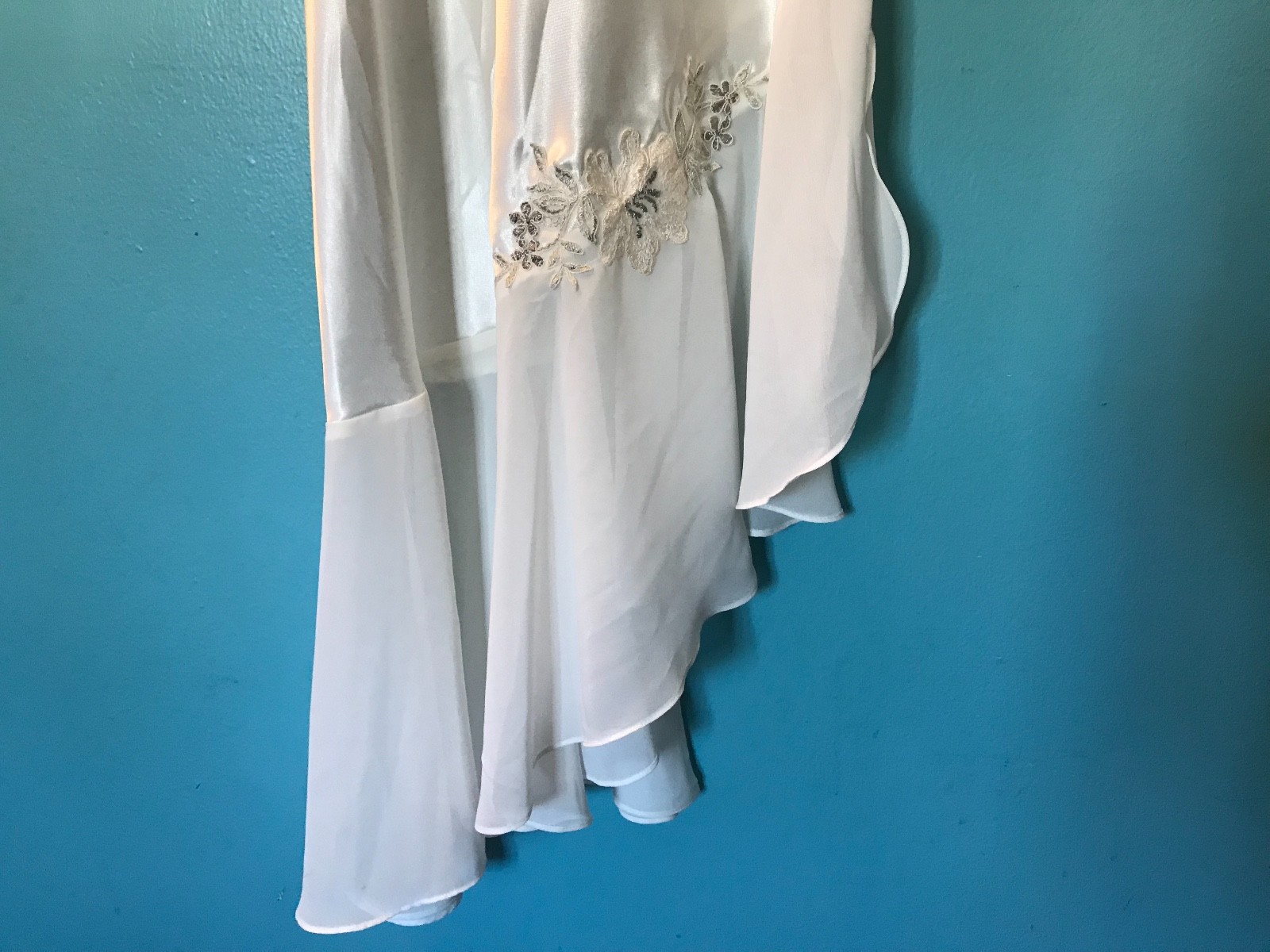 Blossom Intimates Nightgown Peignoir Bridal Size SM S Layla Sissy Second Skin