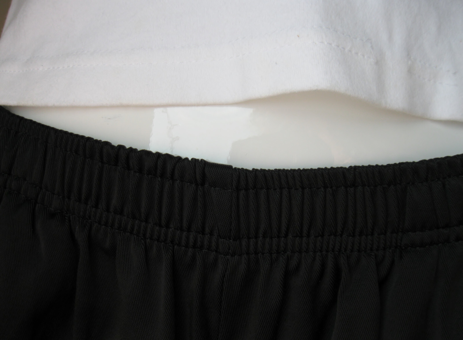 Vintage Tag Rag Pants Black w/white Stripe Size S Runs Large USA