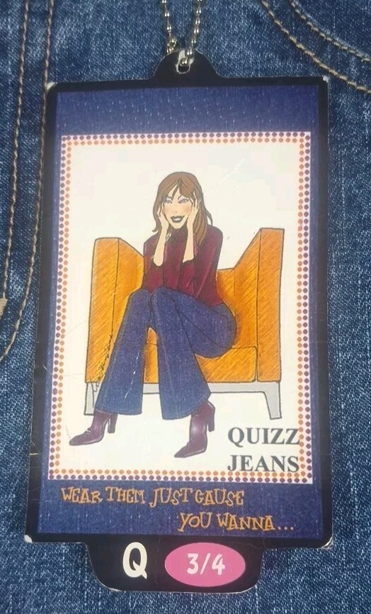 Vintage NWT 90’s Quizz New York Flare Jean Denim Skirt Size 3/4 Style B7-2165D