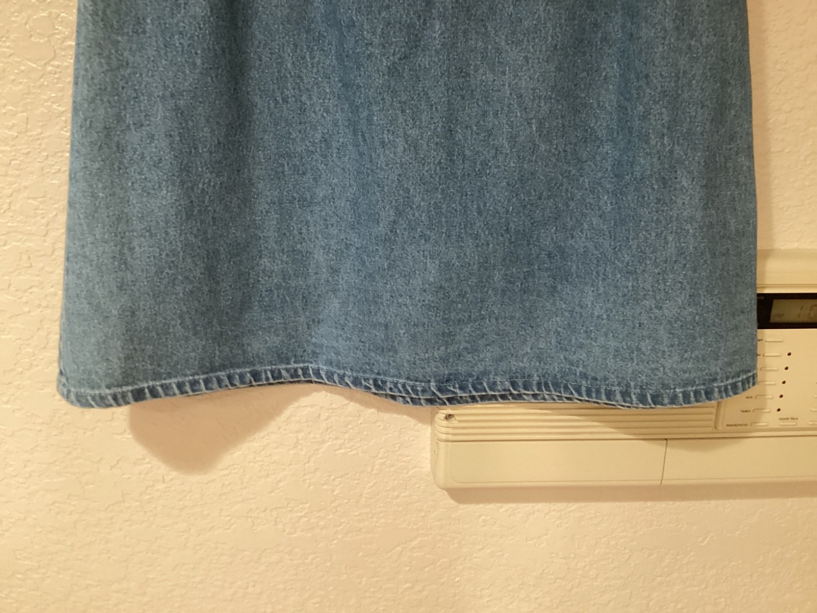 Vtg 1980s Kayo California Denim Skirt 100% Cotton USA Made 28”W 21”L Size 10