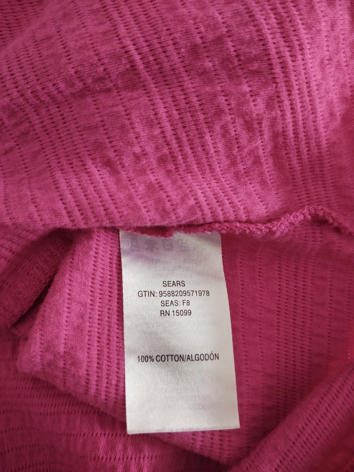 Laura Scott Vintage 1978 for Sears Fuscia Long Sleeve Pullover Petite L