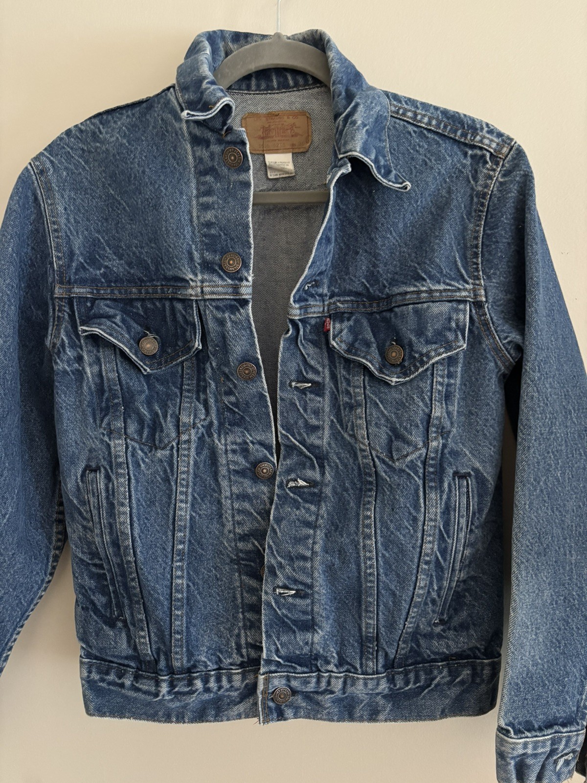 Vintage 1970s Levi’s 70505-0213 Type III Denim Trucker Jacket -madeUSA – Size 36