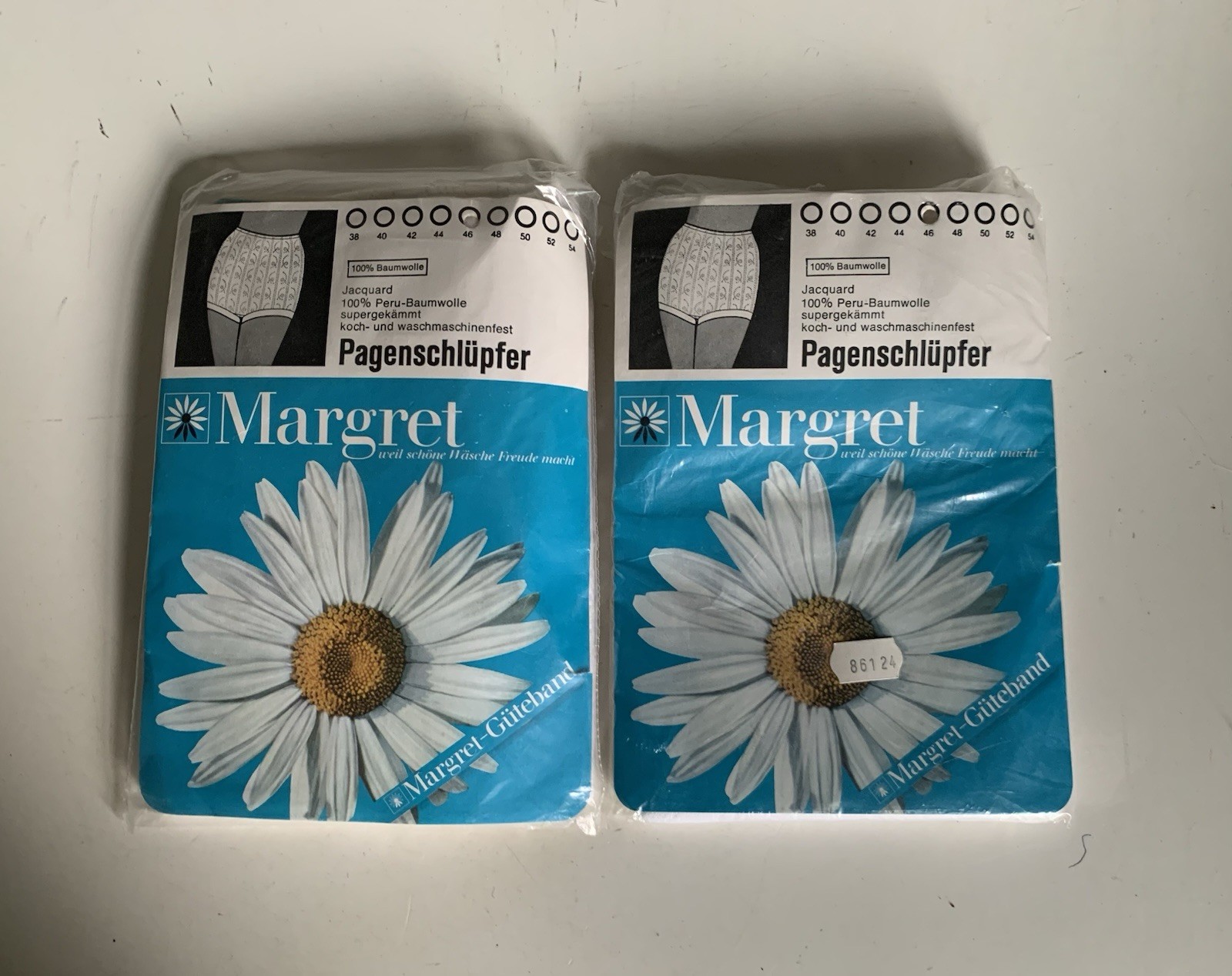 Vintage 2 x Margret Knickers Size 46 Page Knickers 100% Cotton 1970s