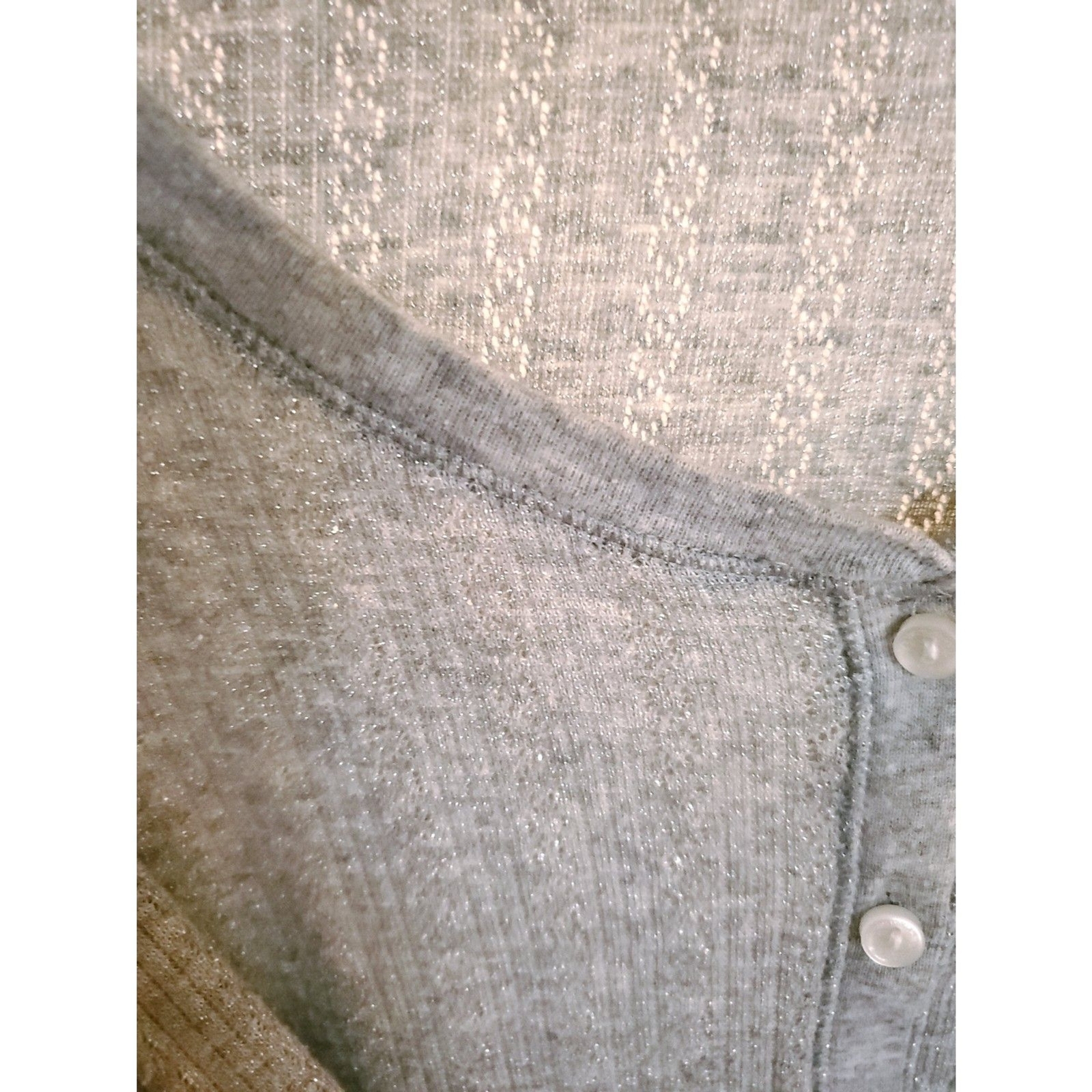 Y2K Victoria’s Secret Pink Label Heather Gray Button Henley Bella Swan XS