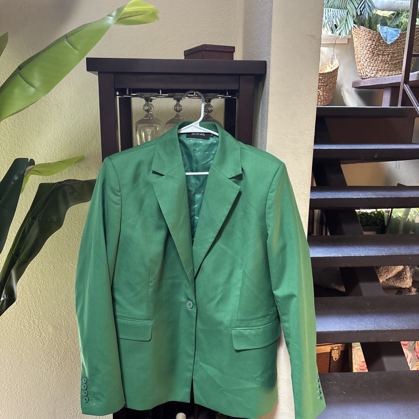 💚✨ Size 16 Emerald Green Blazer USA Classic Tailored Jacket ✨💚