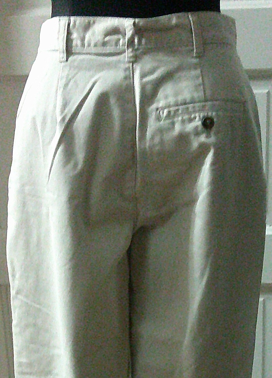 90’s DOCKERS’ Beige Flat Cotton Khaki Pants Slacks Trouser 8 MED