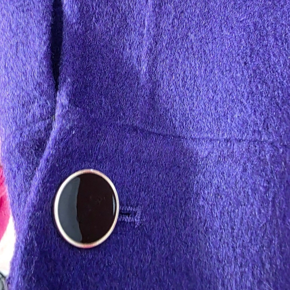 House of Harlow 1960 Retro Purple Wool Jacket Coat Sz XS