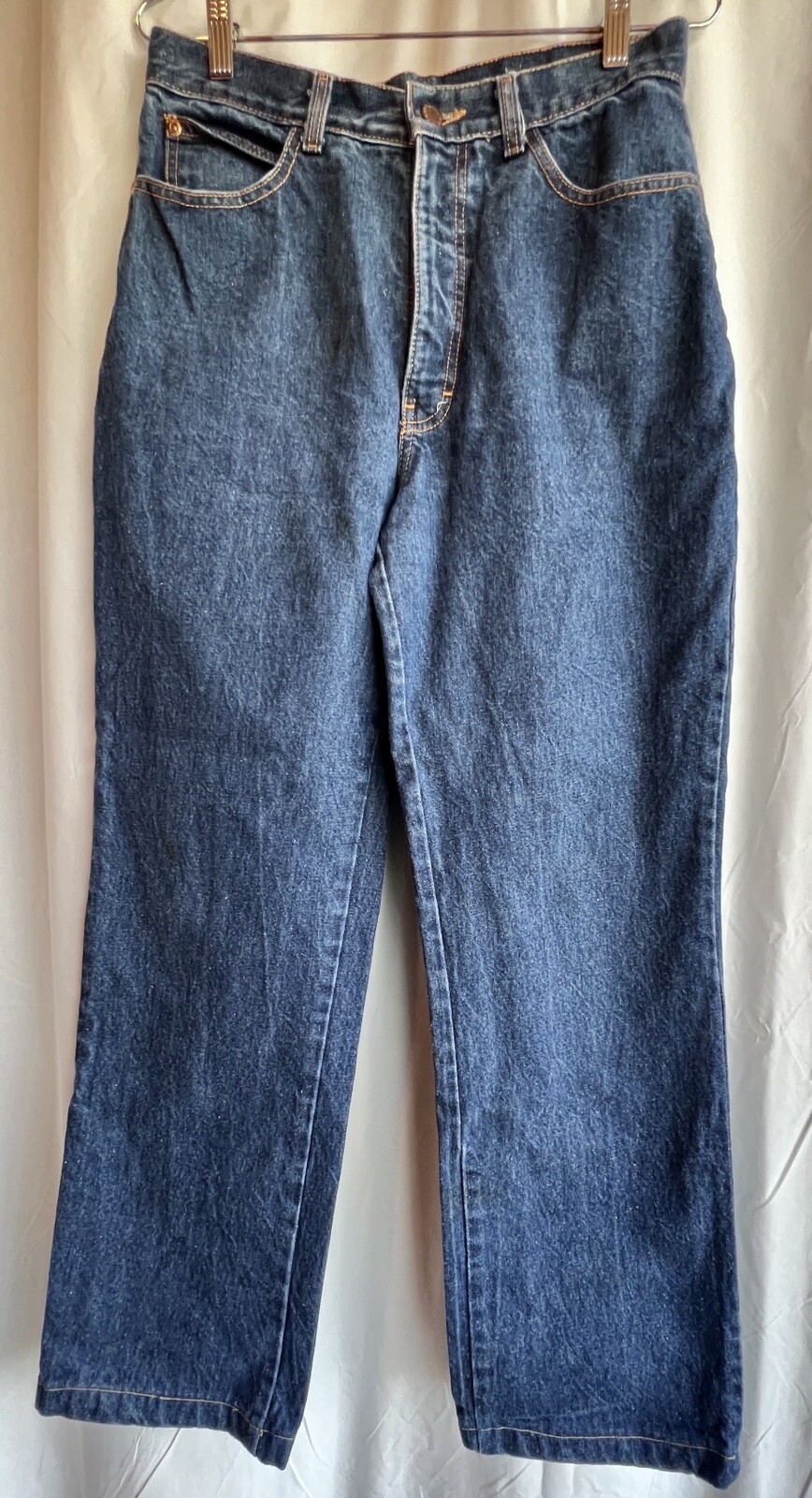 Brittania EL PASO Jeans Leather Patch USA Women Cut A439 Style 6751-2 VINTAGE 14