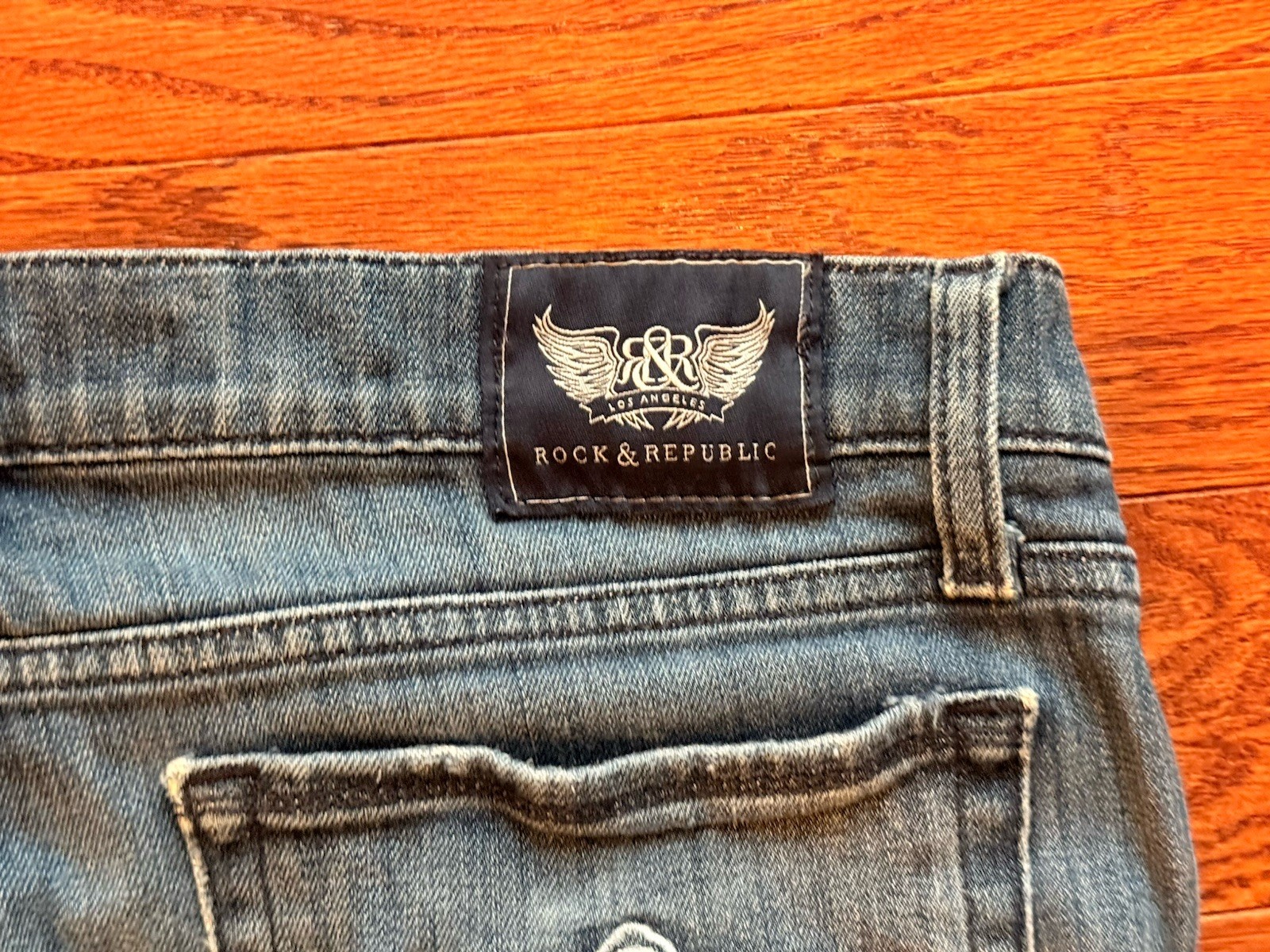 Women’s Vintage Early 2000’s Rock And Republic Size 32 Wide Leg Jeans