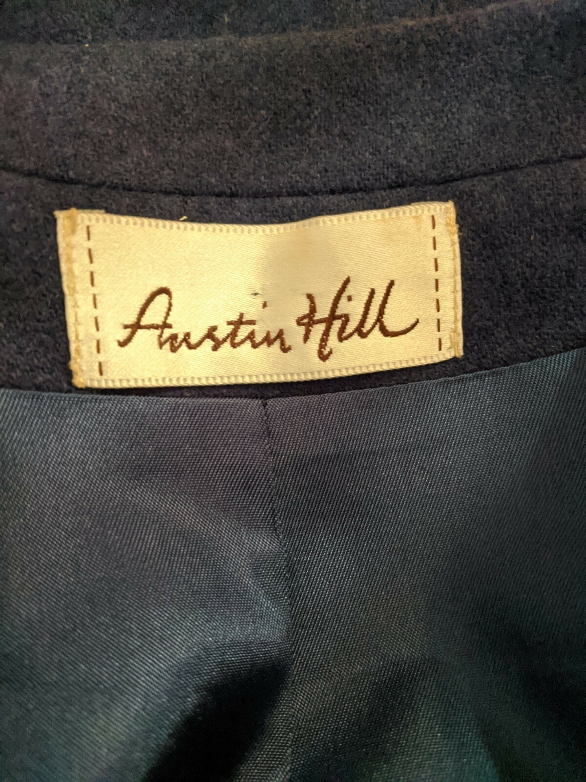 VTG Lord & Taylor Austin Hill Royal Blue One Button Blazer Jacket Sz 8 Medium M