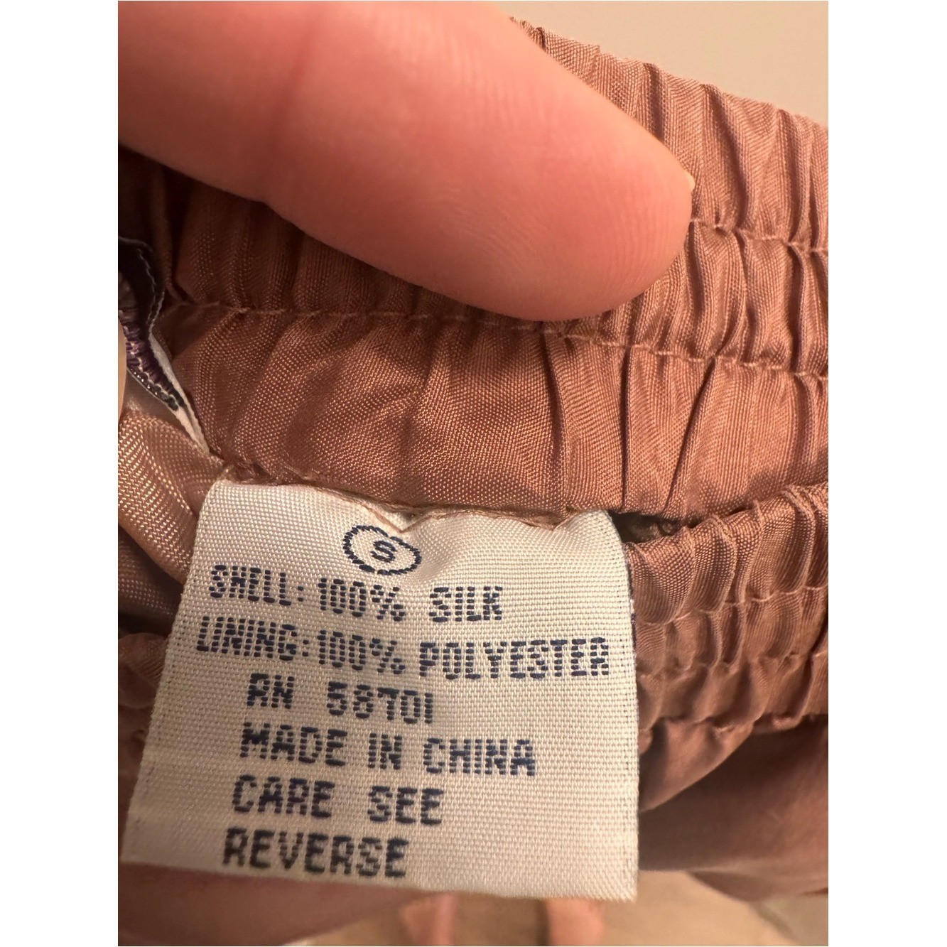 Vintage 90s/Early 2000s 100% Silk Pants – Dusty Rose Size S quiet luxury Y2K