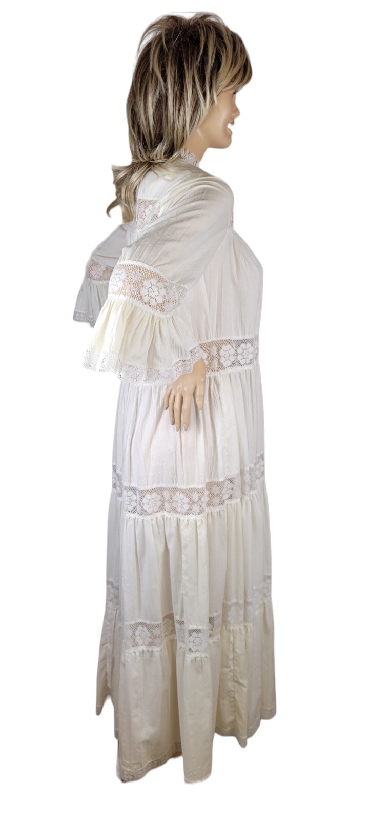 Vtg 70’s David Brown California Brownstone Studio Prairie Boho Cottagecore Dress