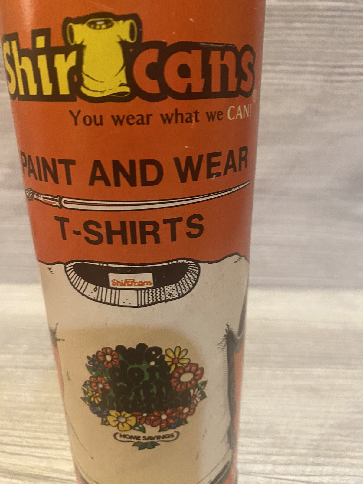 Vintage 1976 Shirt Cans Paint And Wear Shirt “Home Savings” *See Description”