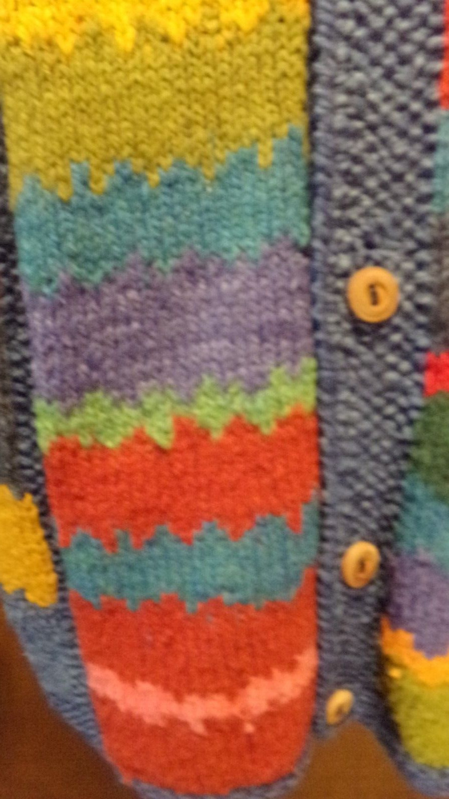 Vintage Amano Wool Sweater Colorful Large-XLarge Womens Mens
