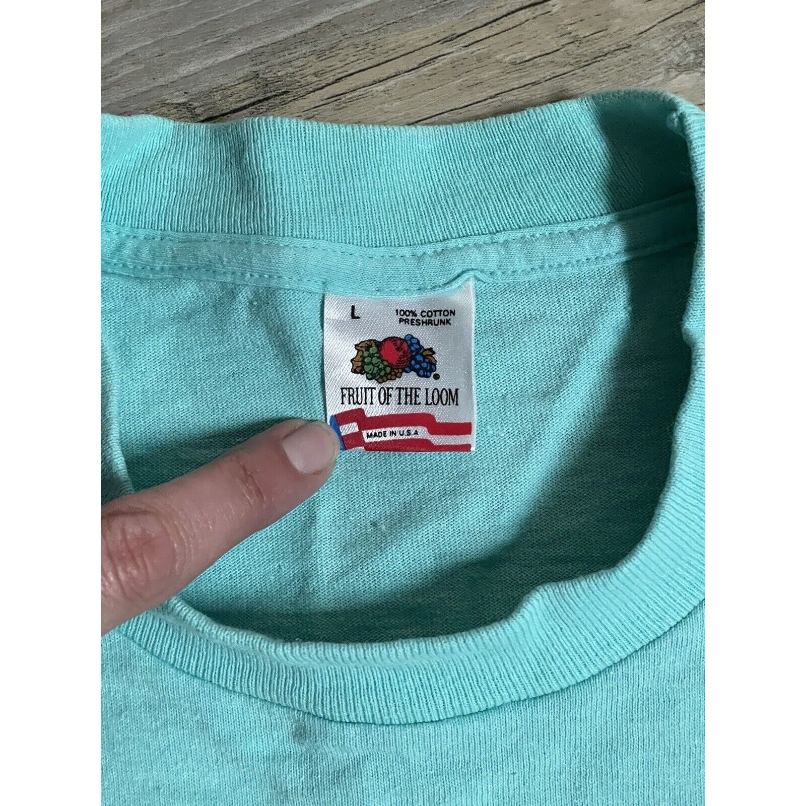 80s Cotton Queen Contest T-Shirt – Men’s Large Blue – Single Stitch USA Vintage
