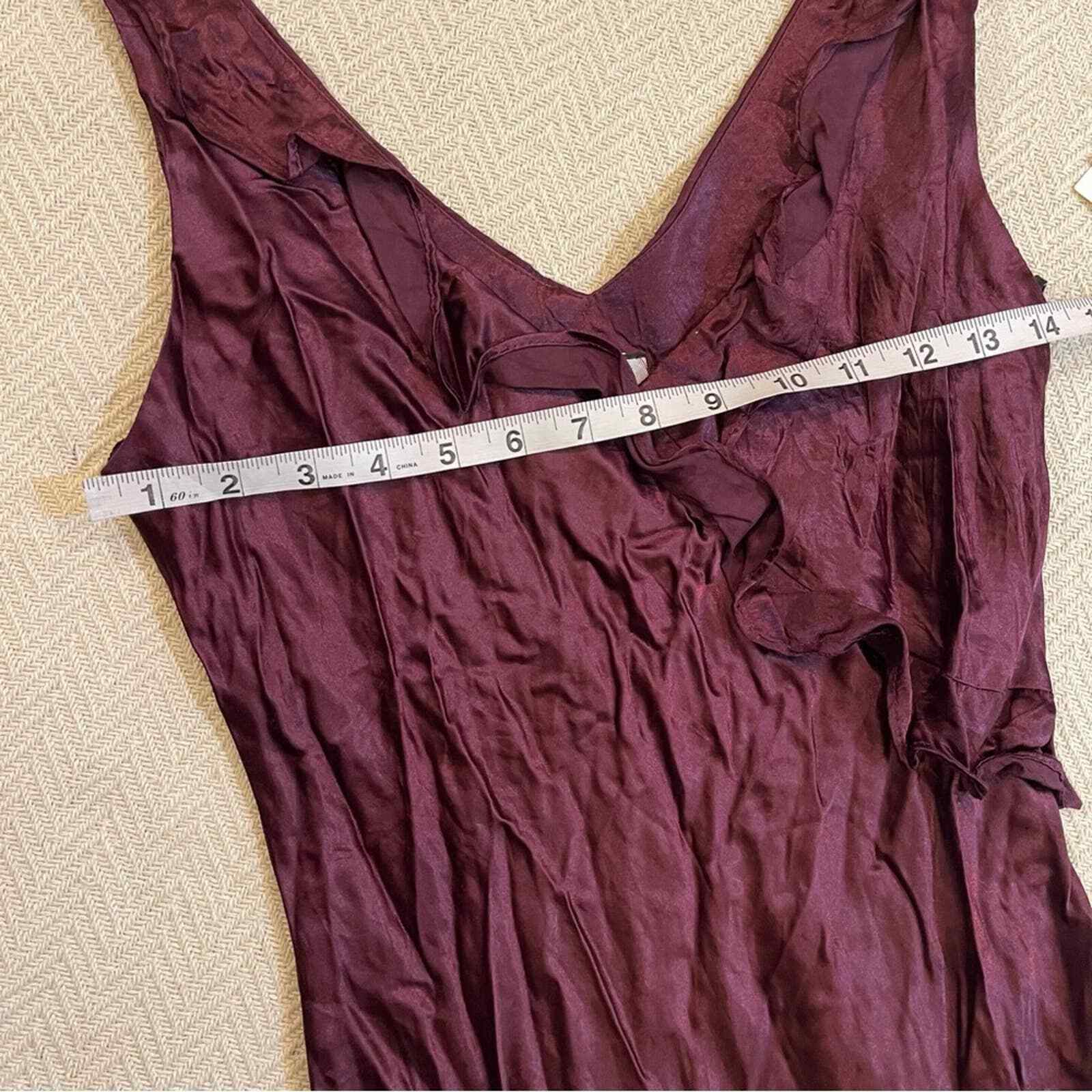 Breakin Loose Vintage Y2K Dress Deep Plum Color Size 7/8 Womens NWT