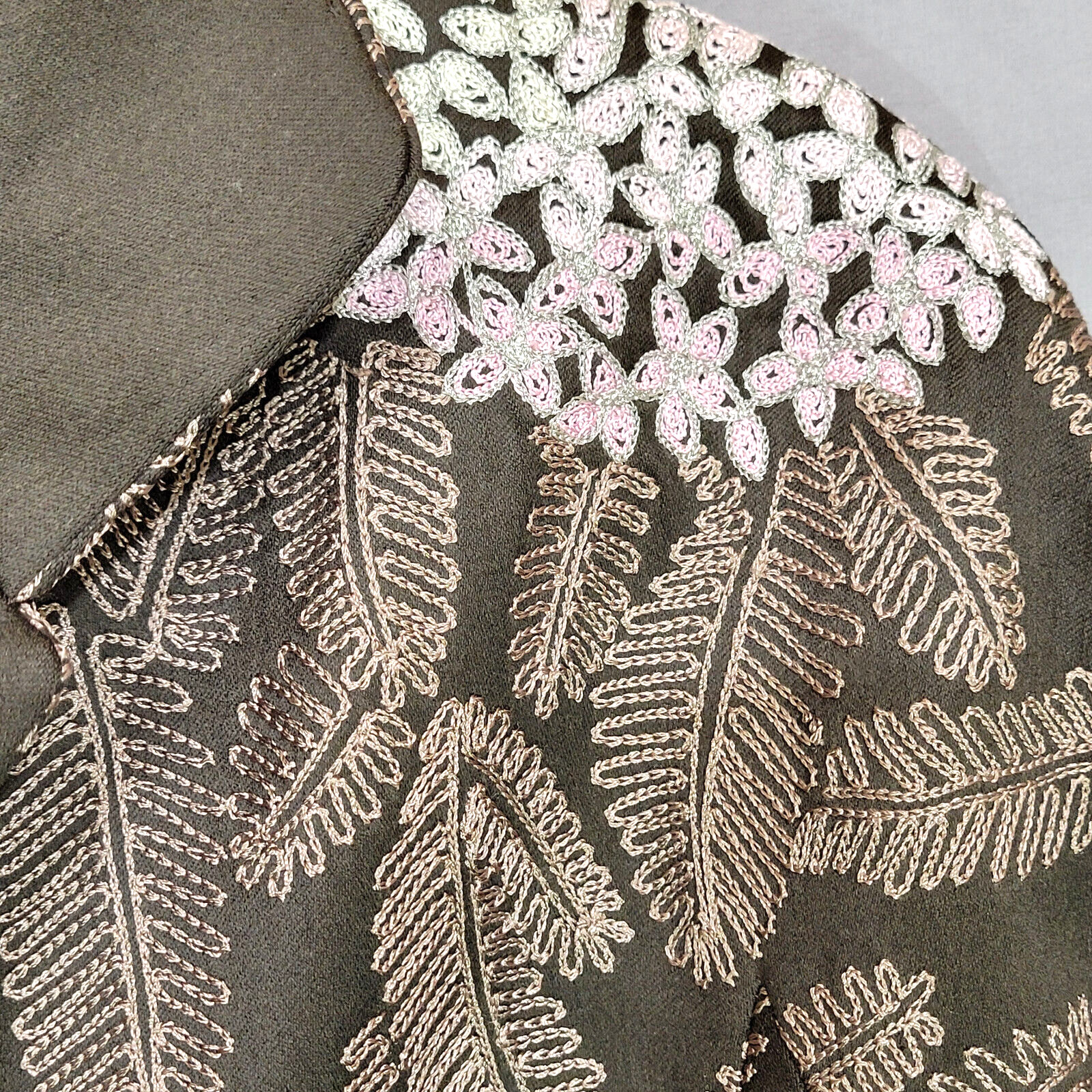 Ellen Tracy Linda Allard Women’s Blazer SZ 12 Wool Lined Embroidered Vintage