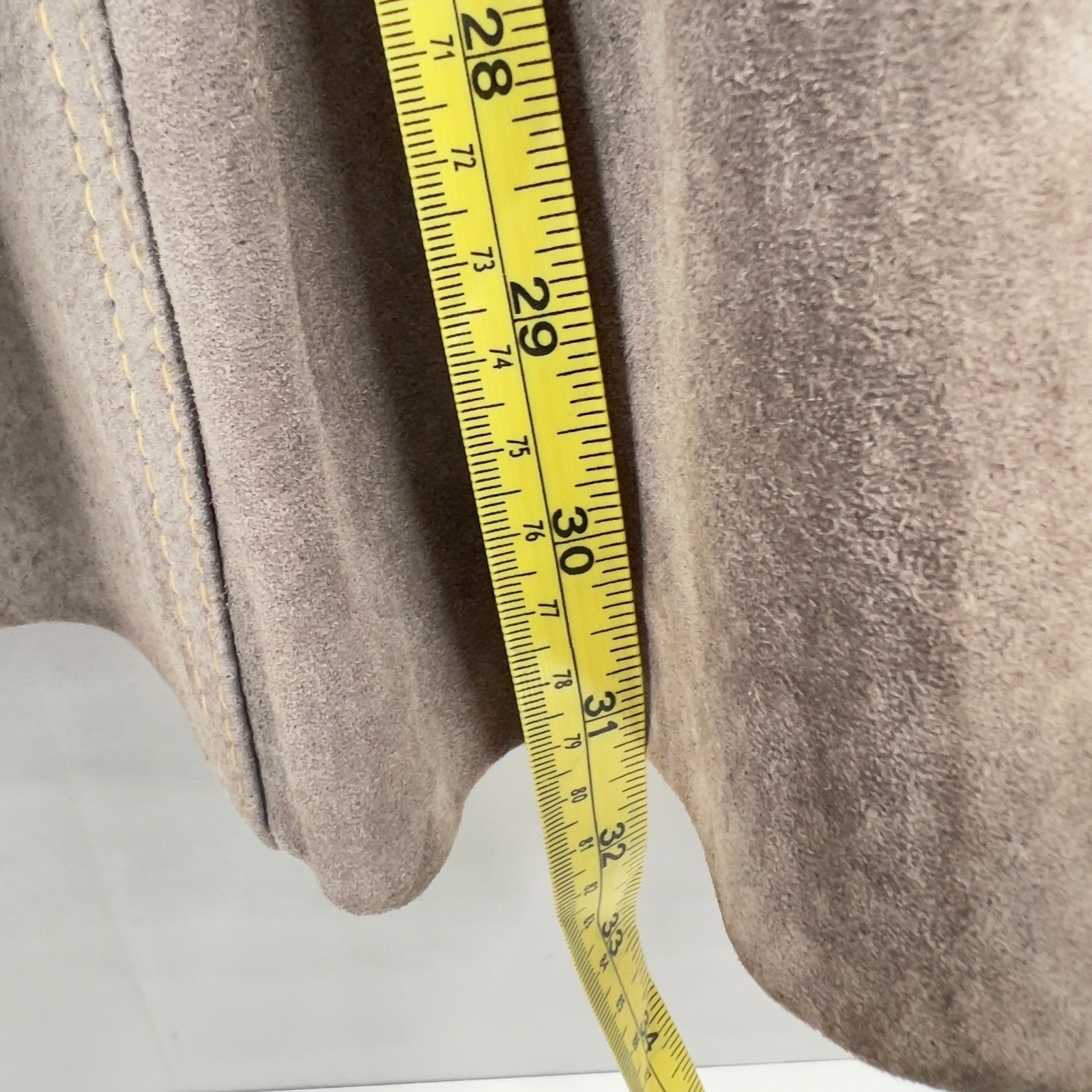 Avanti Penny Lane Suede Fur Trim Afghan Coat Belted Vintage 70s Daisy Jones 12 L