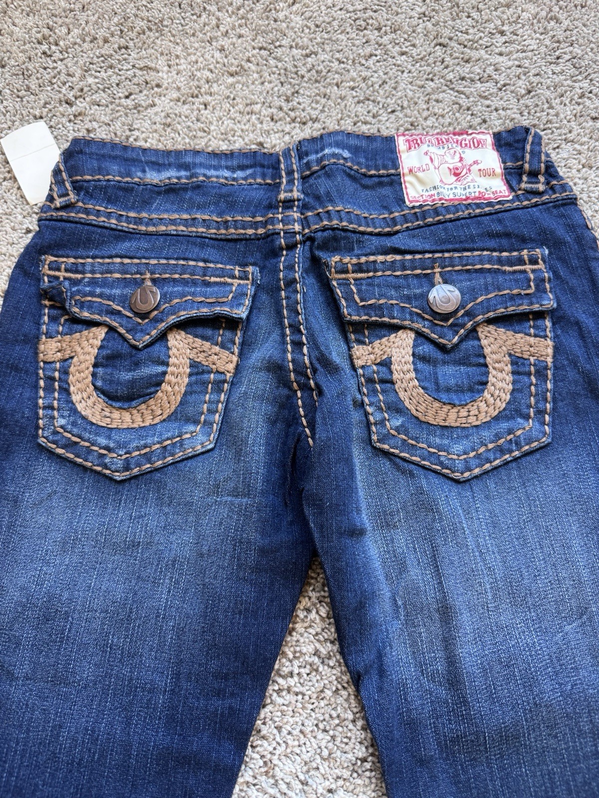 True Religion Women’s Billy Big T skinny Jeans 245030MBTE USA Y2K Vintage