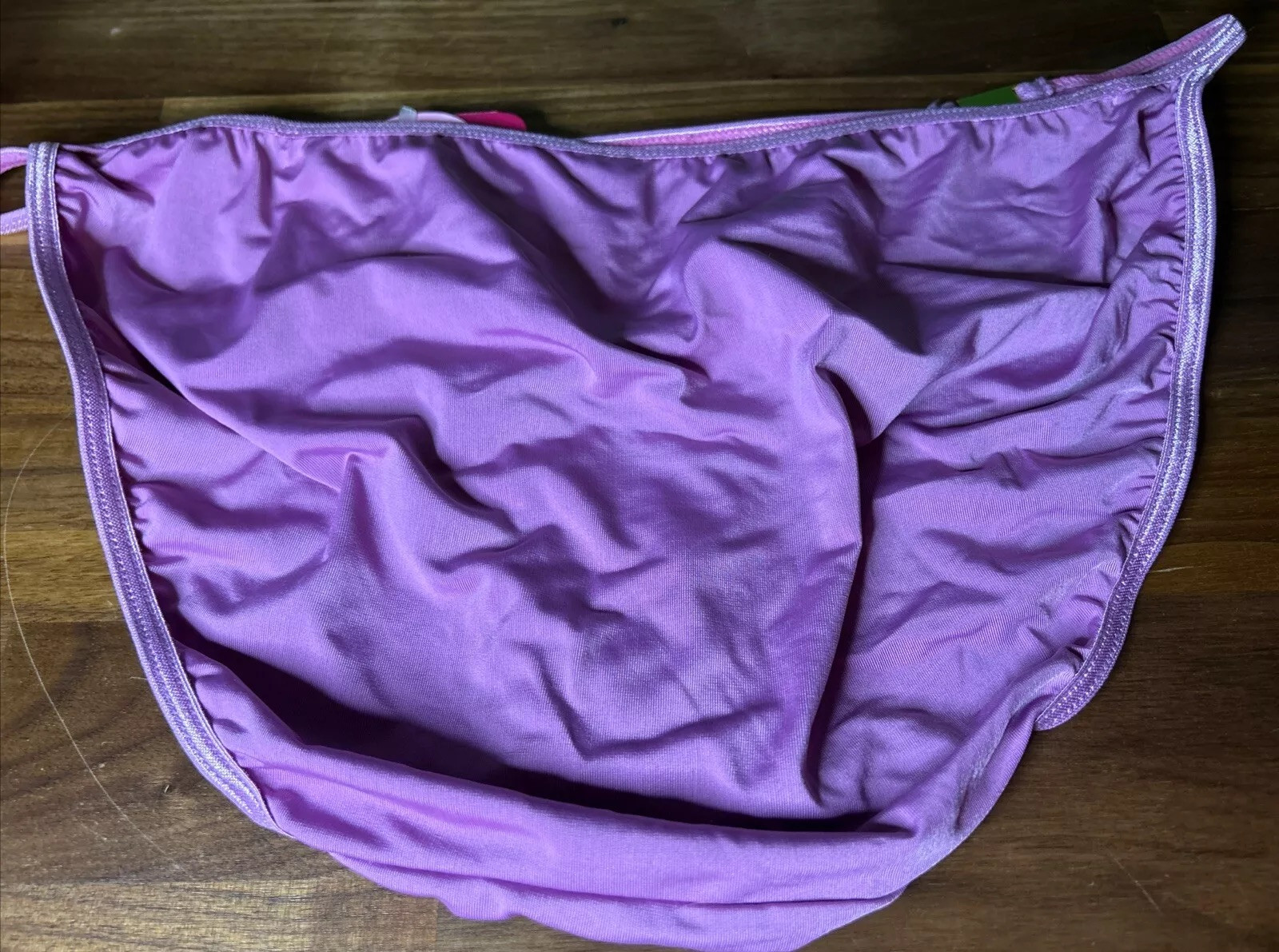 Vtg Xhilaration Y2K Bikini Panties String Second Skin XL Low Rise Metal NWOT