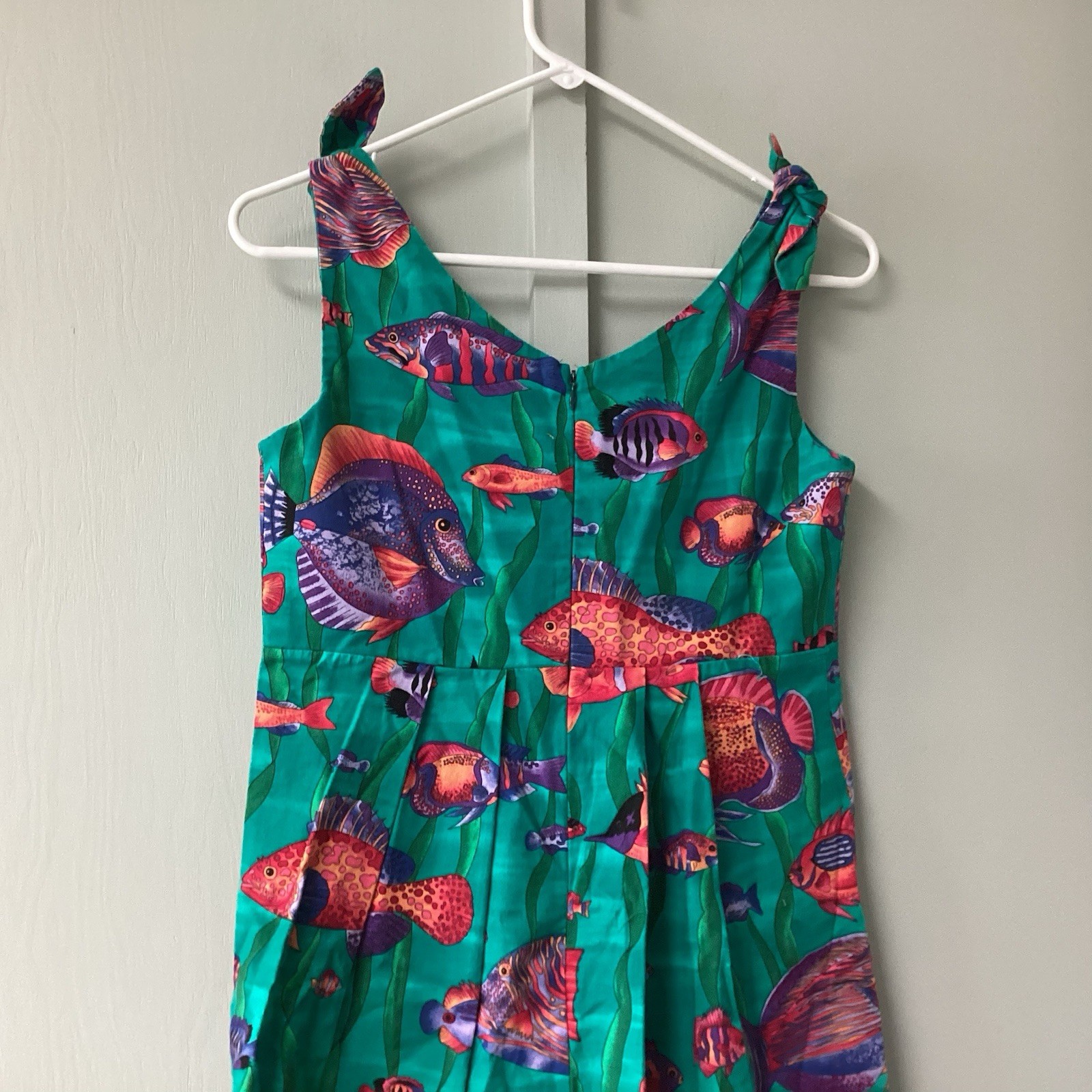 90’s Pretty Woman Size Small Collection Made In USA Underwater Fish Print Dress