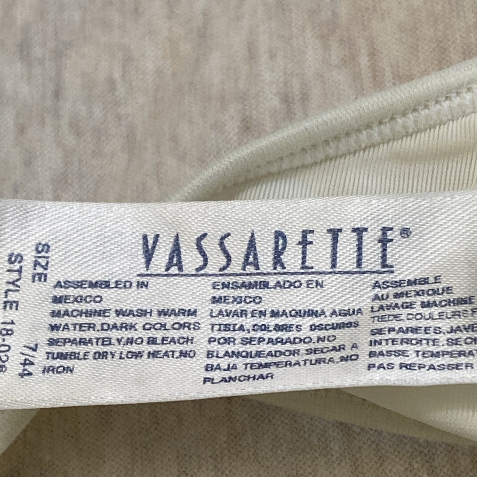 VINTAGE VASSARETTE High Cut Thong #10