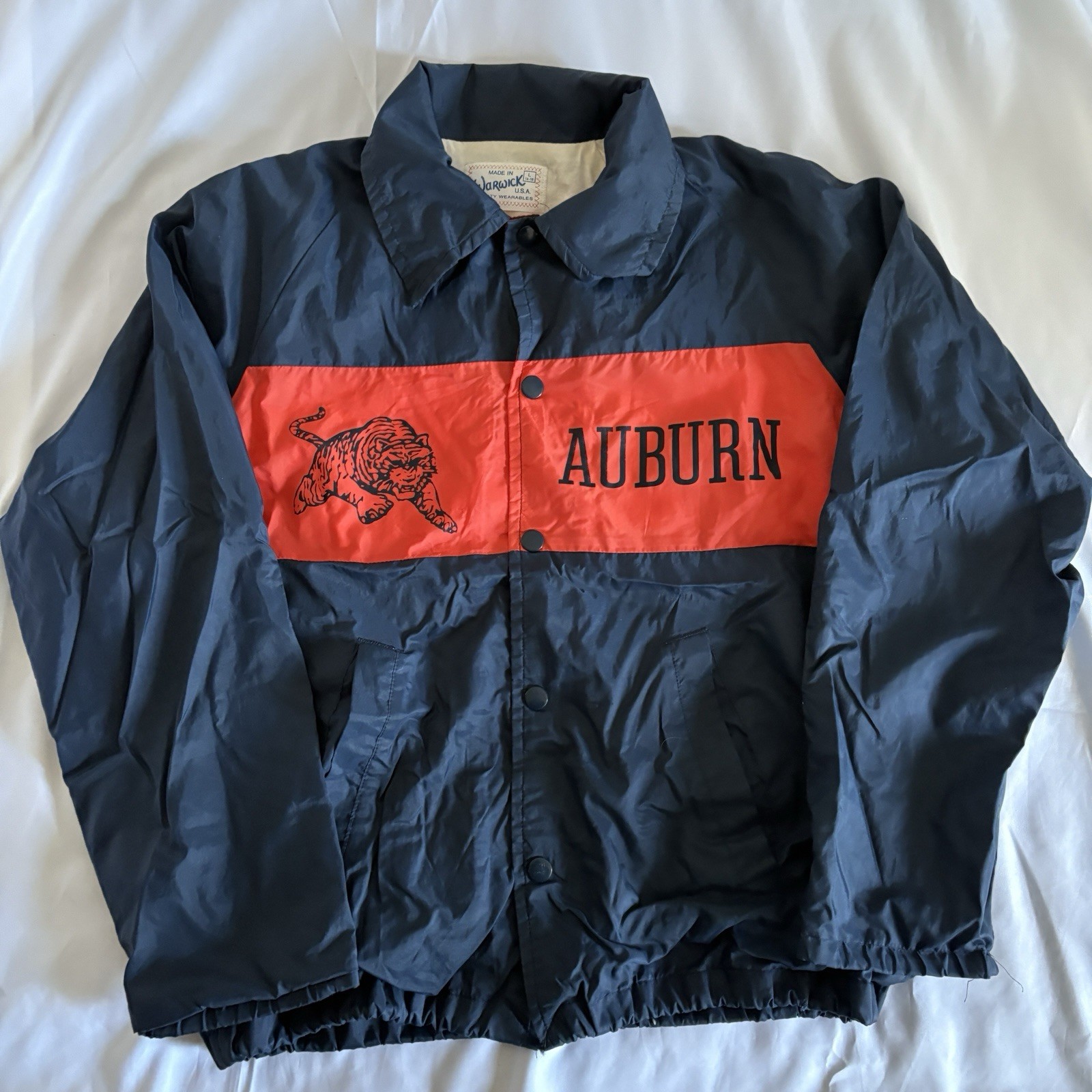 Vintage Auburn Tigers Jacket Extra Small Adult Large Kids Made In Usa 1970s