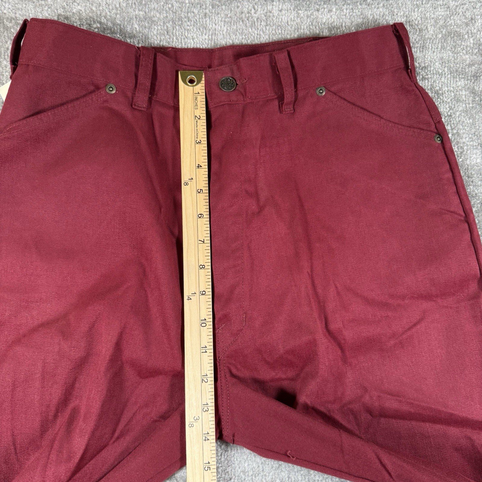 VTG Deadstock Tour De France Pants Women’s 18 Red Wide Leg Scovill Zipper
