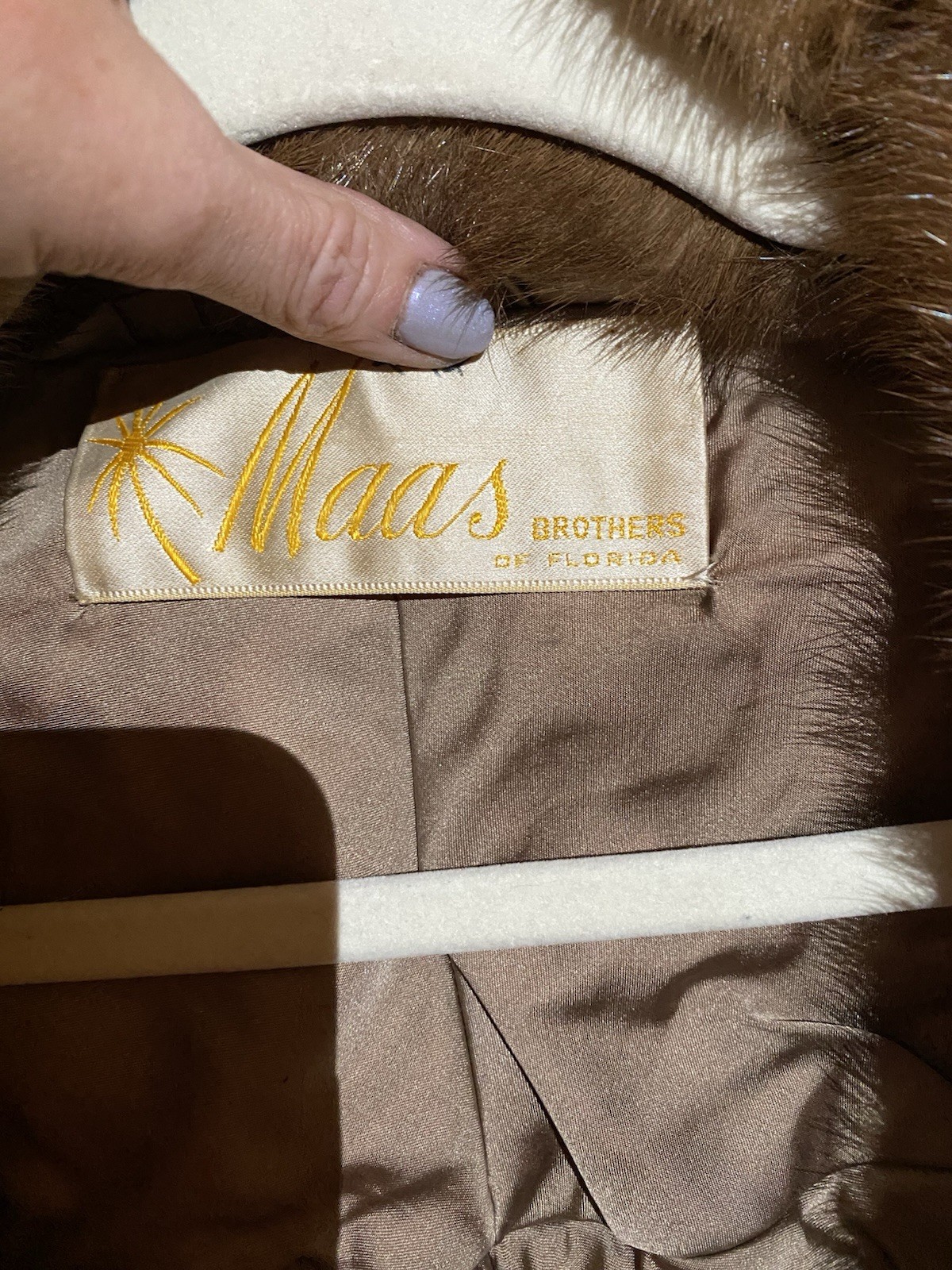Genuine Mink Authenticity Label Vintage Mint