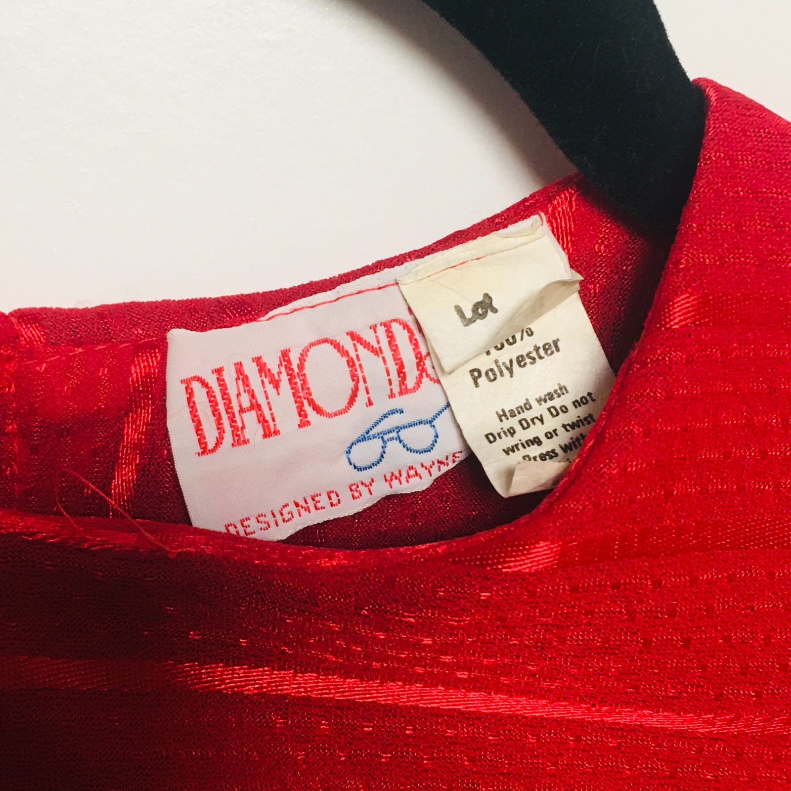 Diamond’s Run Vintage Red Dress Designed by Wayne Diamond Size Small 7